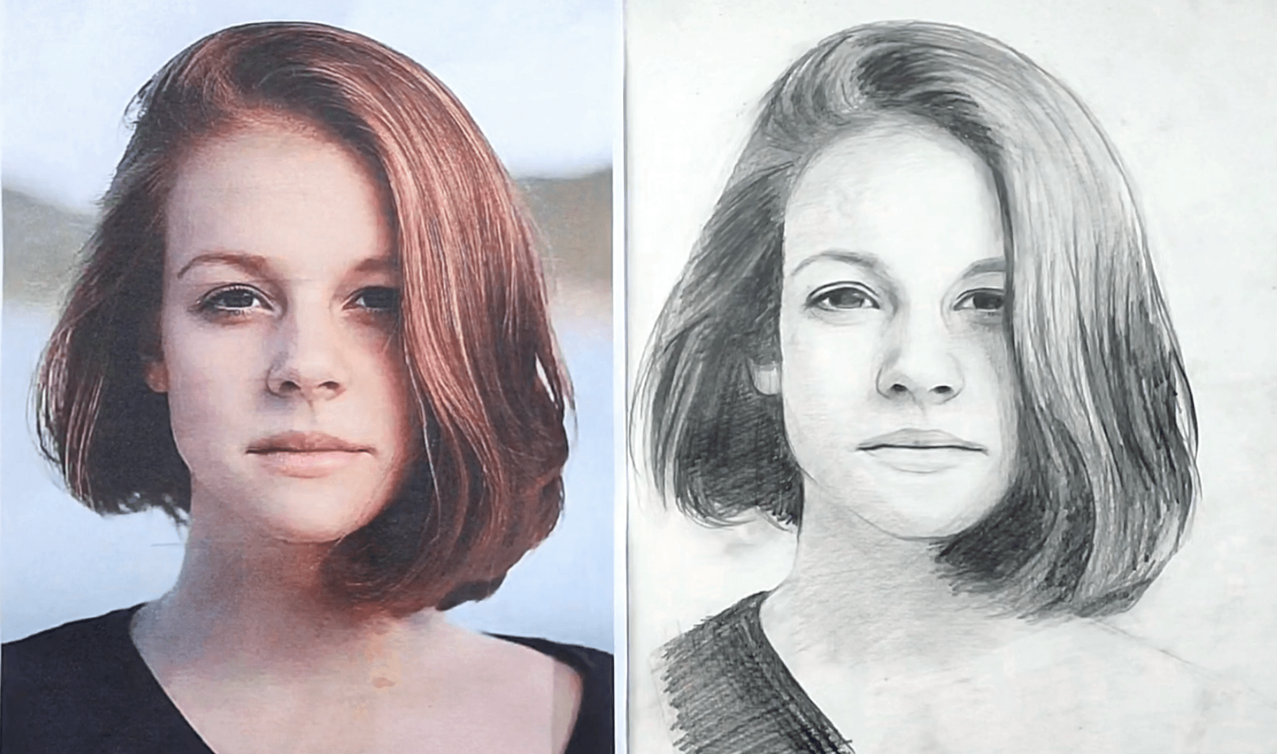 Pencil Sketch for beginners, How to draw a face - step by step