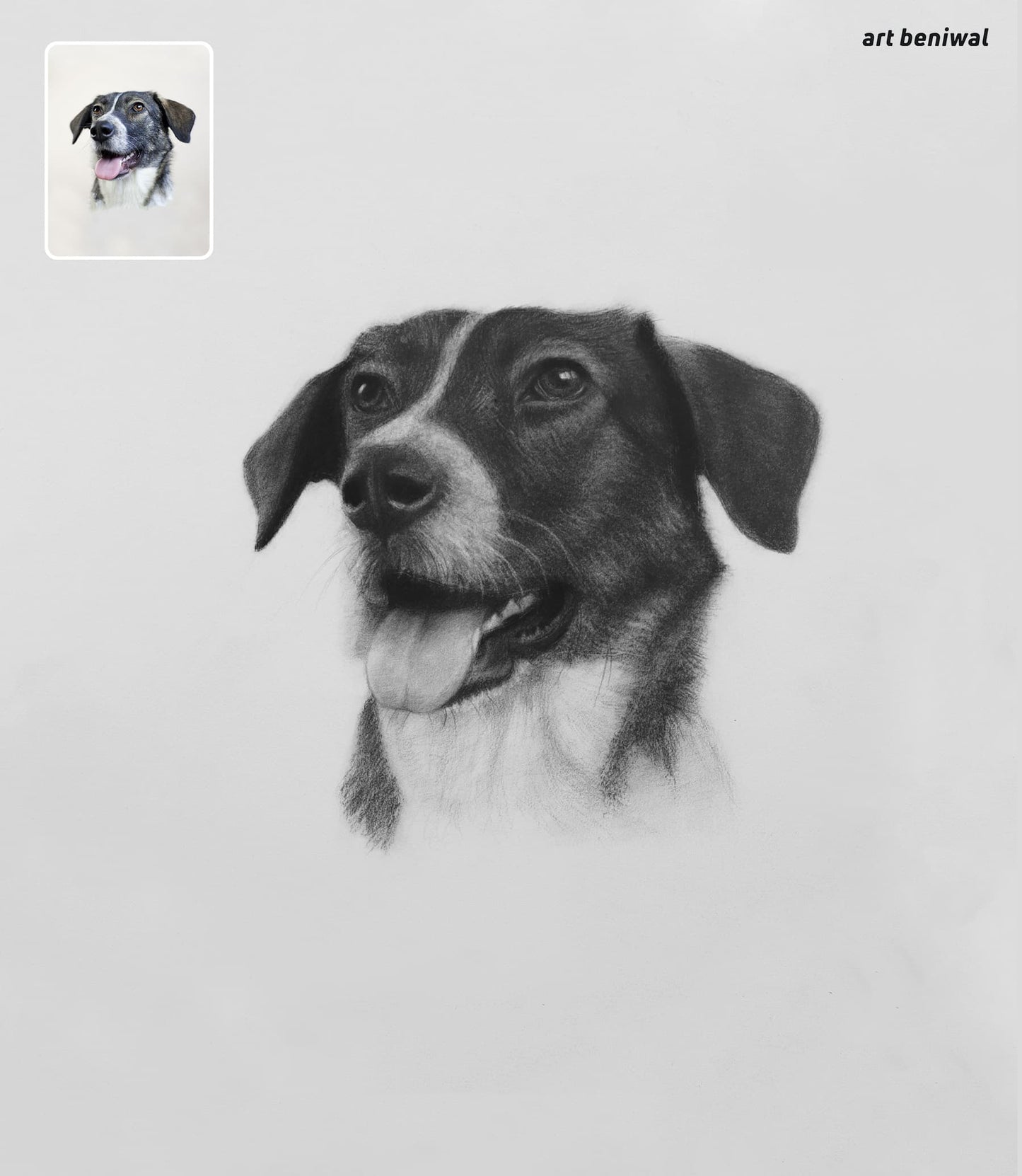 Custom Dog Drawing - Hand-Drawn Portrait from Your Photo (Great Gift!)