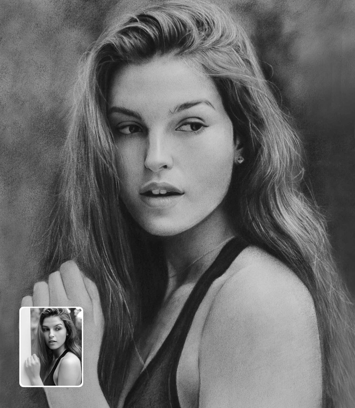Custom Photo Drawing Gift - A Special Birthday Gift for Her | Order Online