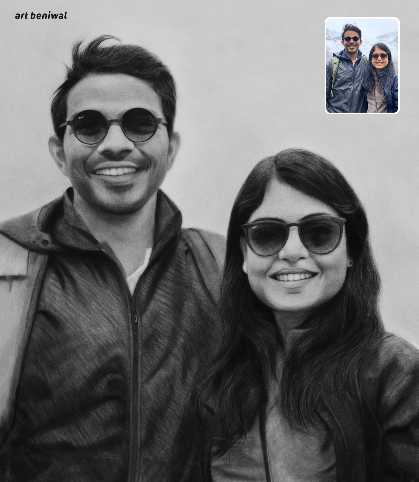 Handmade Sketch Order Online - A Pencil Portrait from Photo