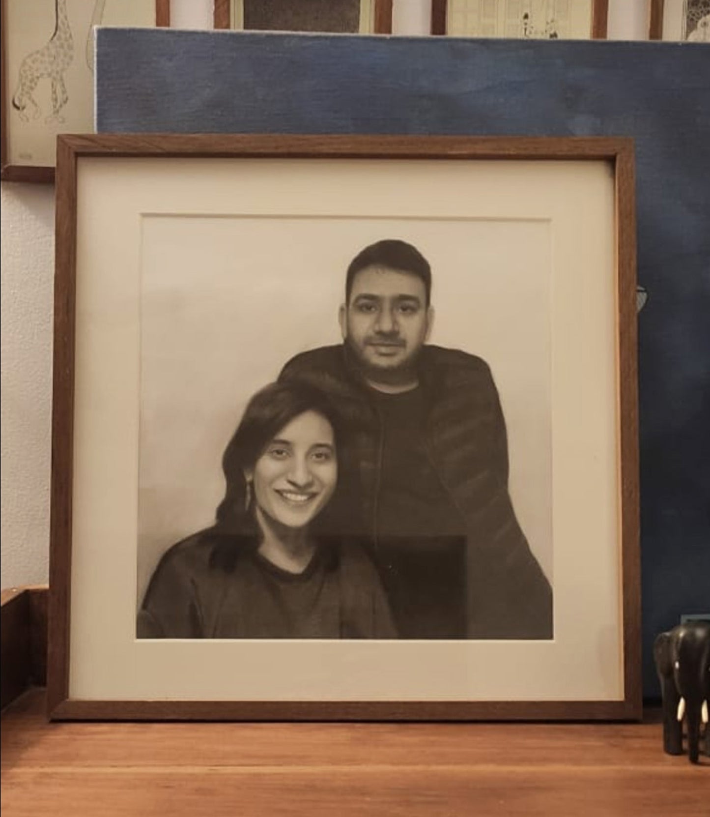 Custom Couple Pencil Sketch from Photo!