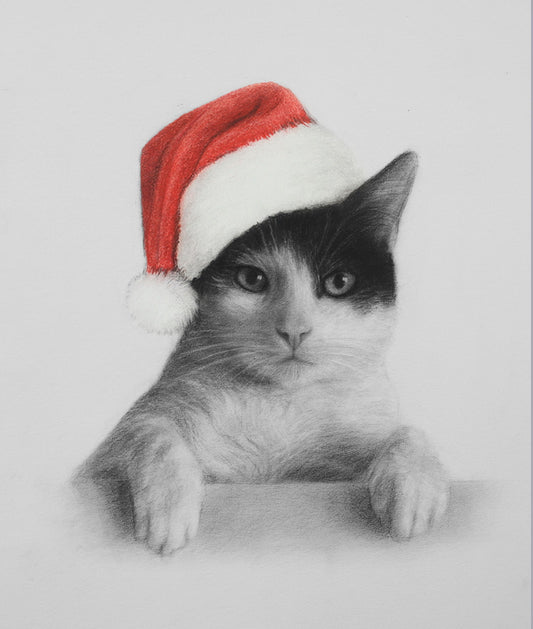 Custom Cat Drawing - Personalized Pet Art for Cat Lovers