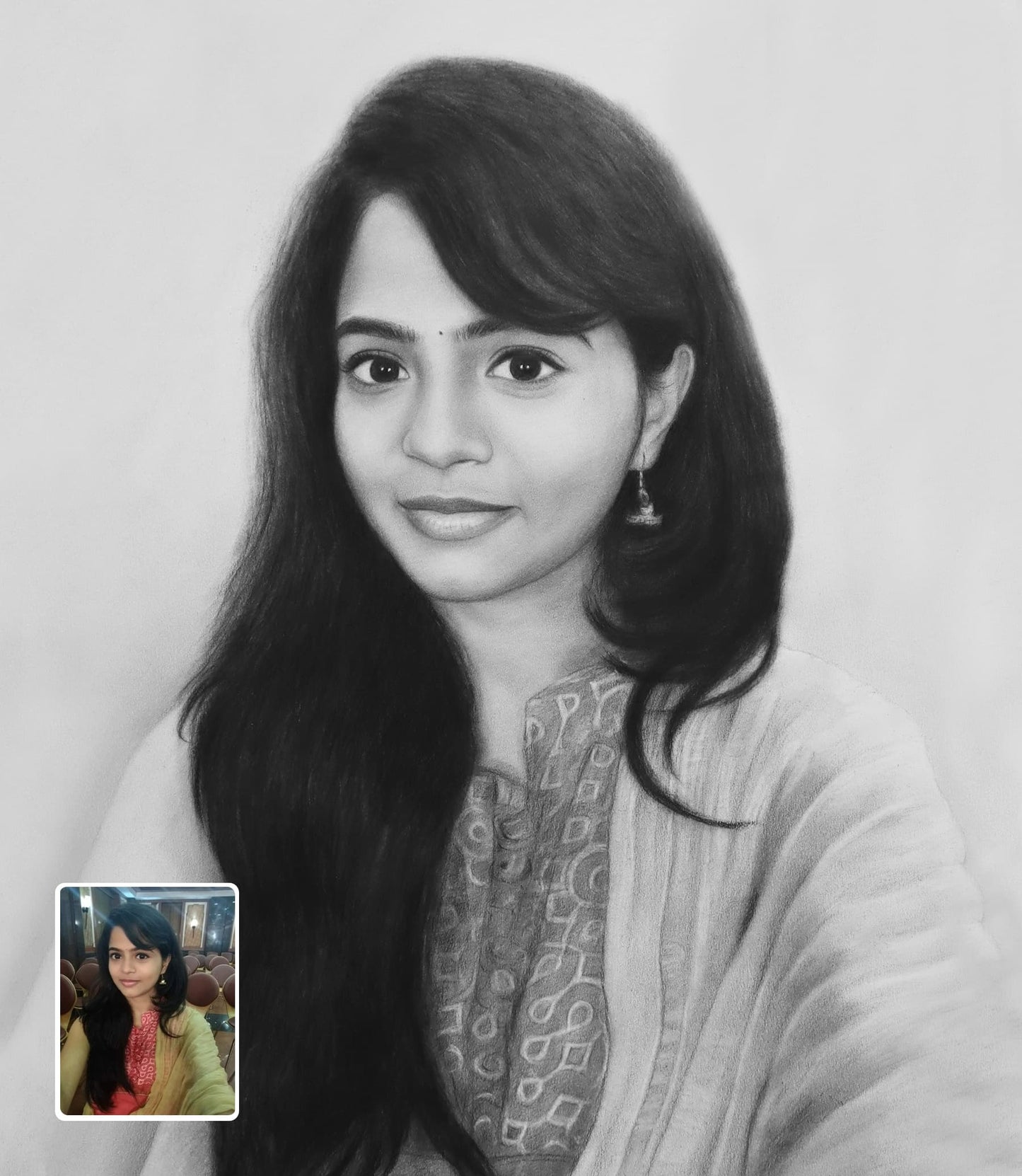 Custom Photo Drawing Gift - A Special Birthday Gift for Her | Order Online
