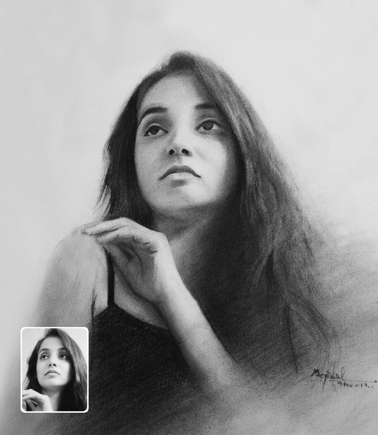 Custom Photo Drawing Gift - A Special Birthday Gift for Her | Order Online
