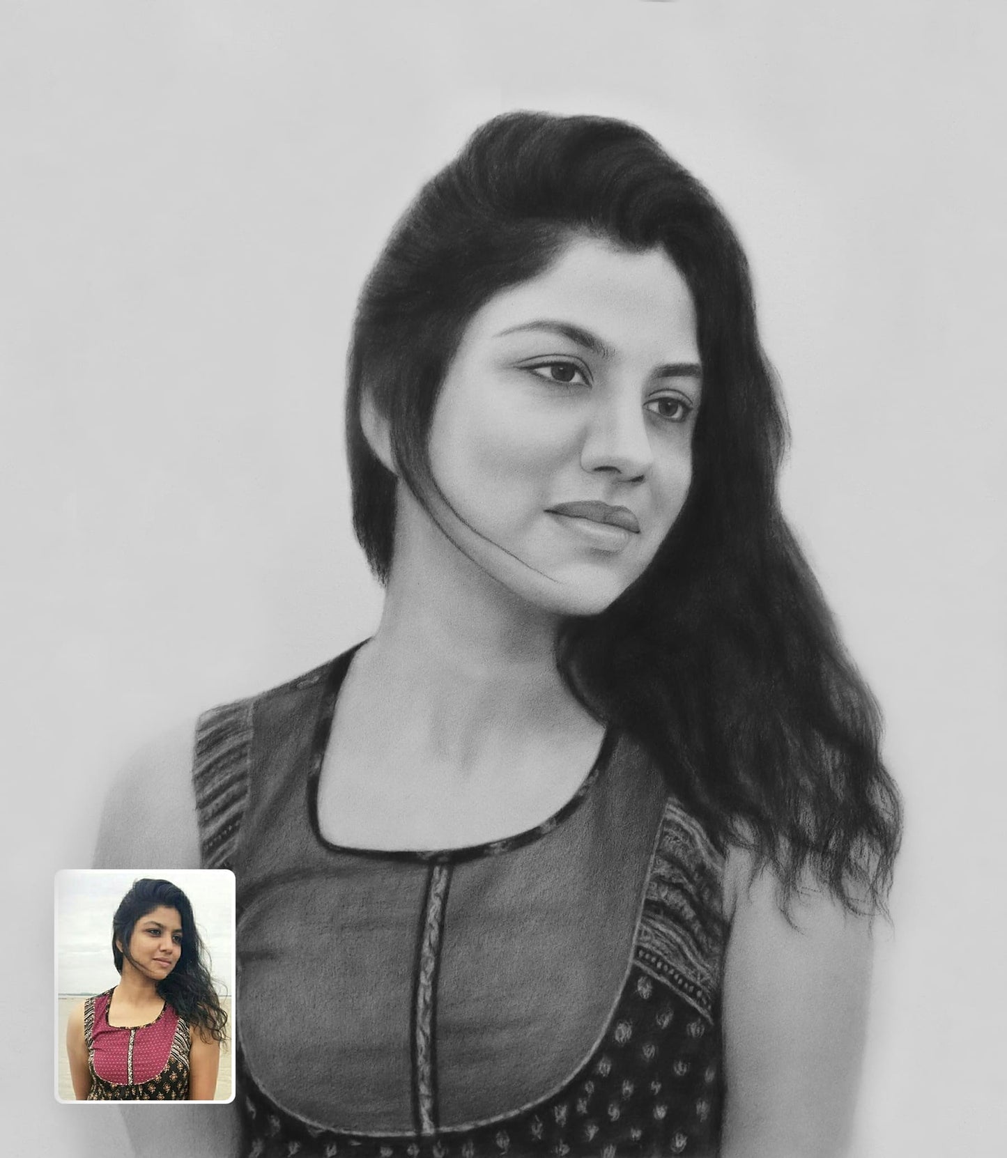 Custom Photo Drawing Gift - A Special Birthday Gift for Her | Order Online