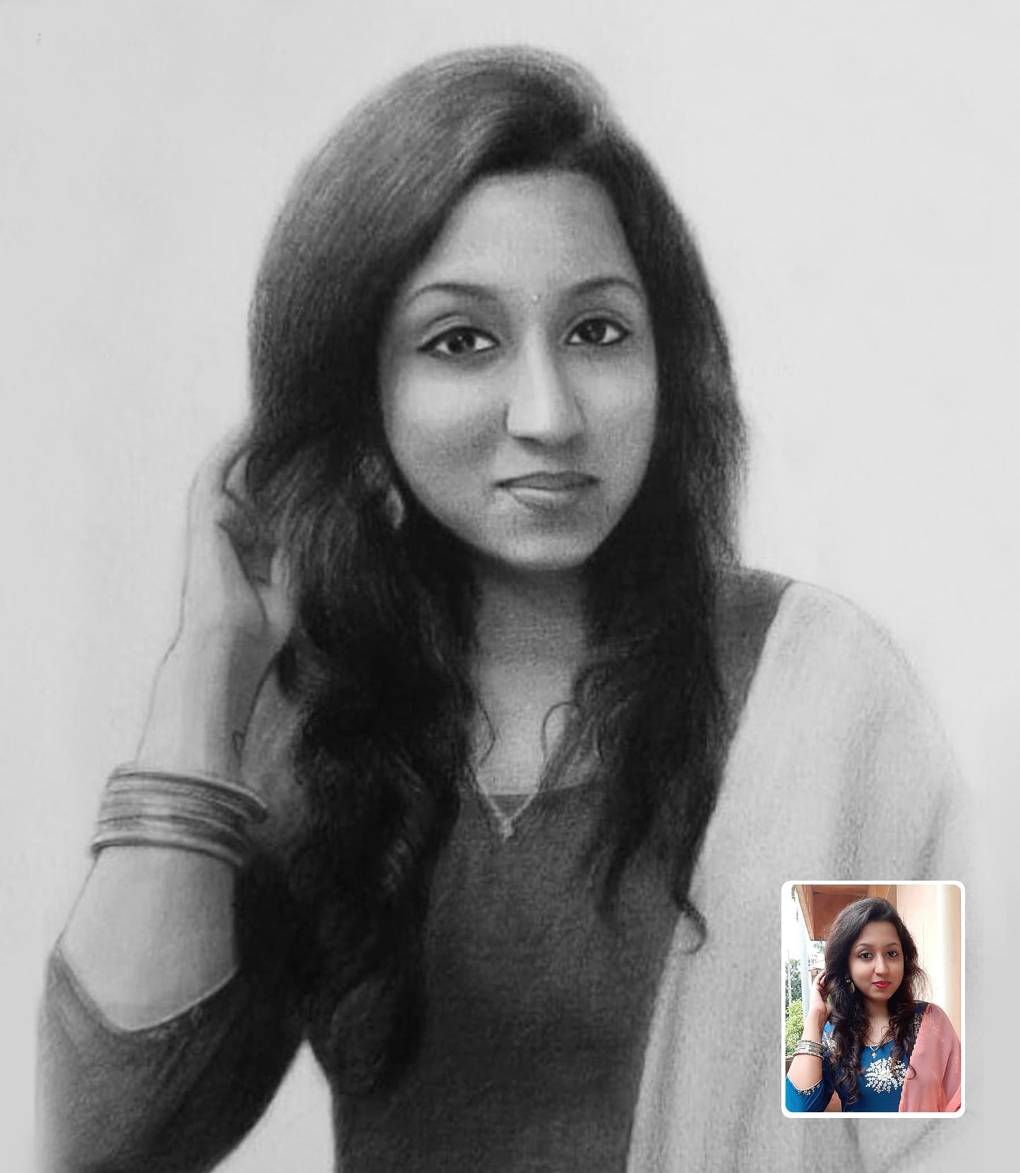 Custom Photo Drawing Gift - A Special Birthday Gift for Her | Order Online