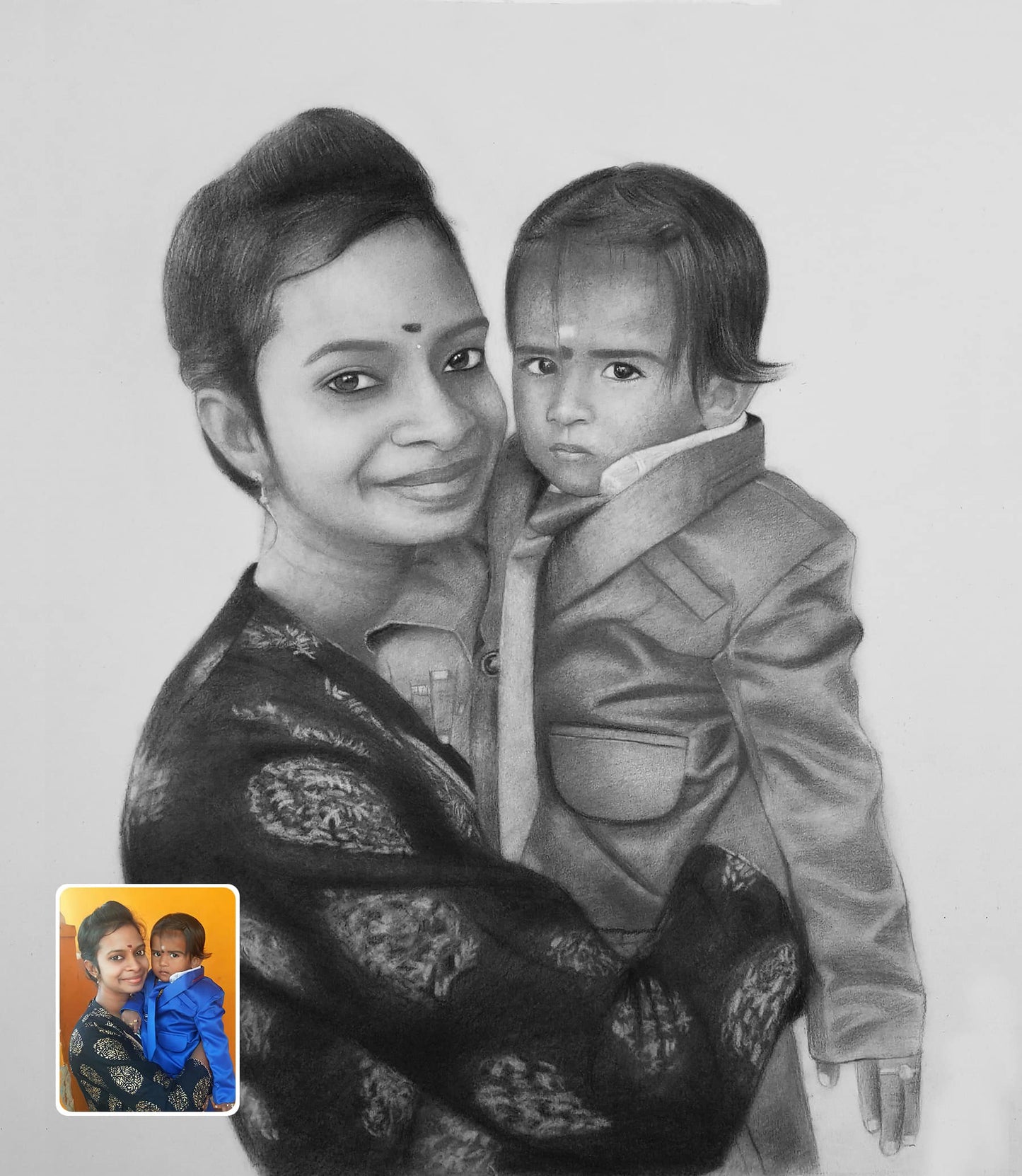 Custom Photo Drawing Gift - A Special Birthday Gift for Her | Order Online