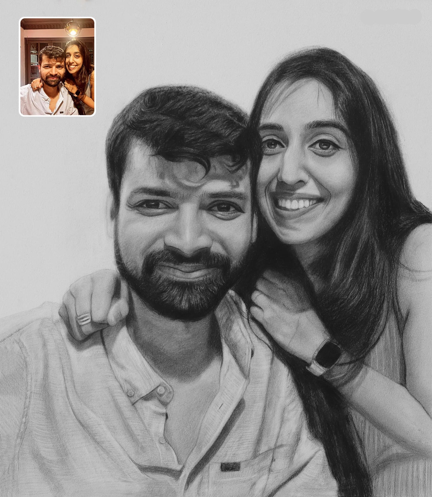 Handmade Sketch Order Online - A Pencil Portrait from Photo