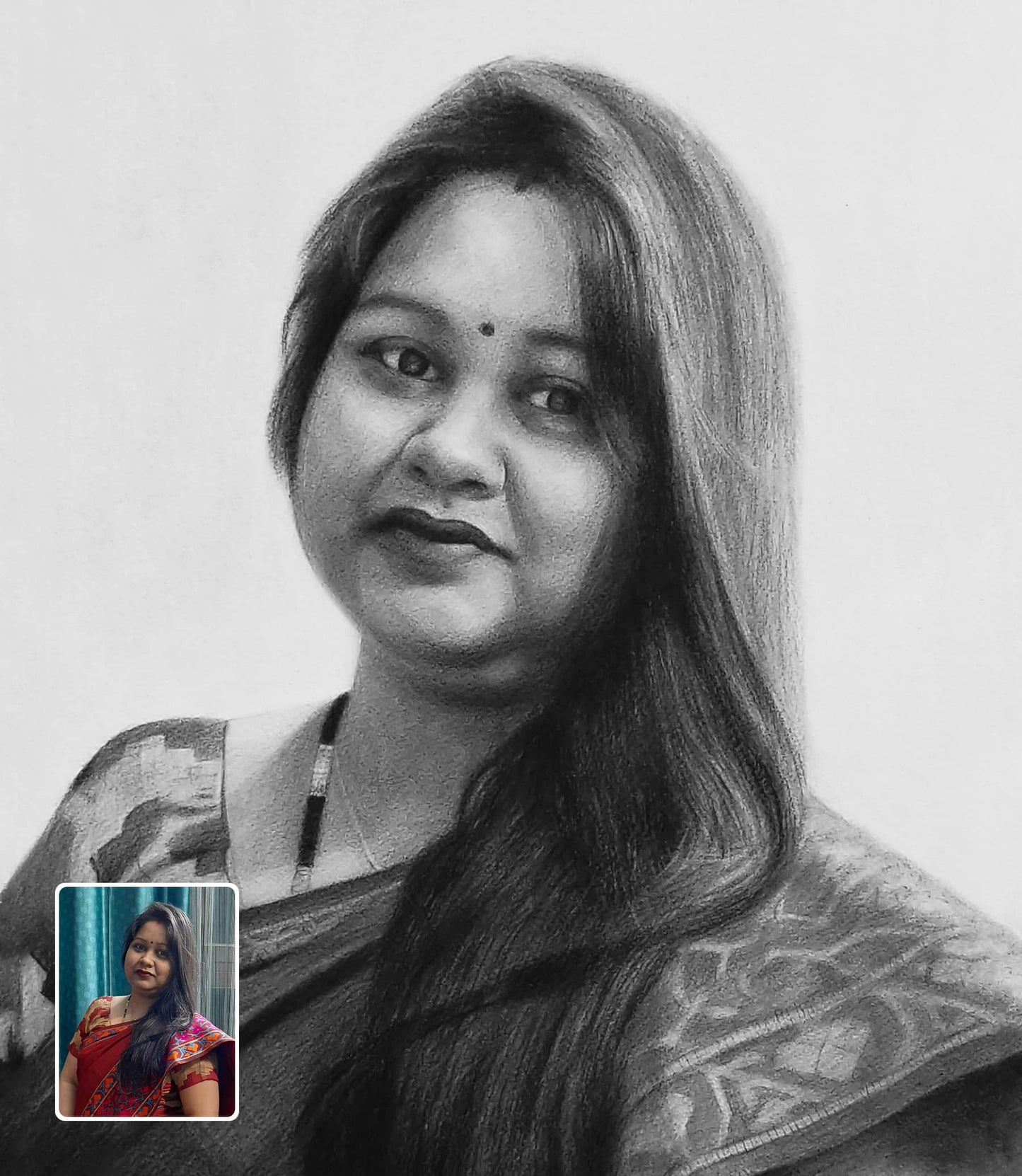 Custom Photo Drawing Gift - A Special Birthday Gift for Her | Order Online