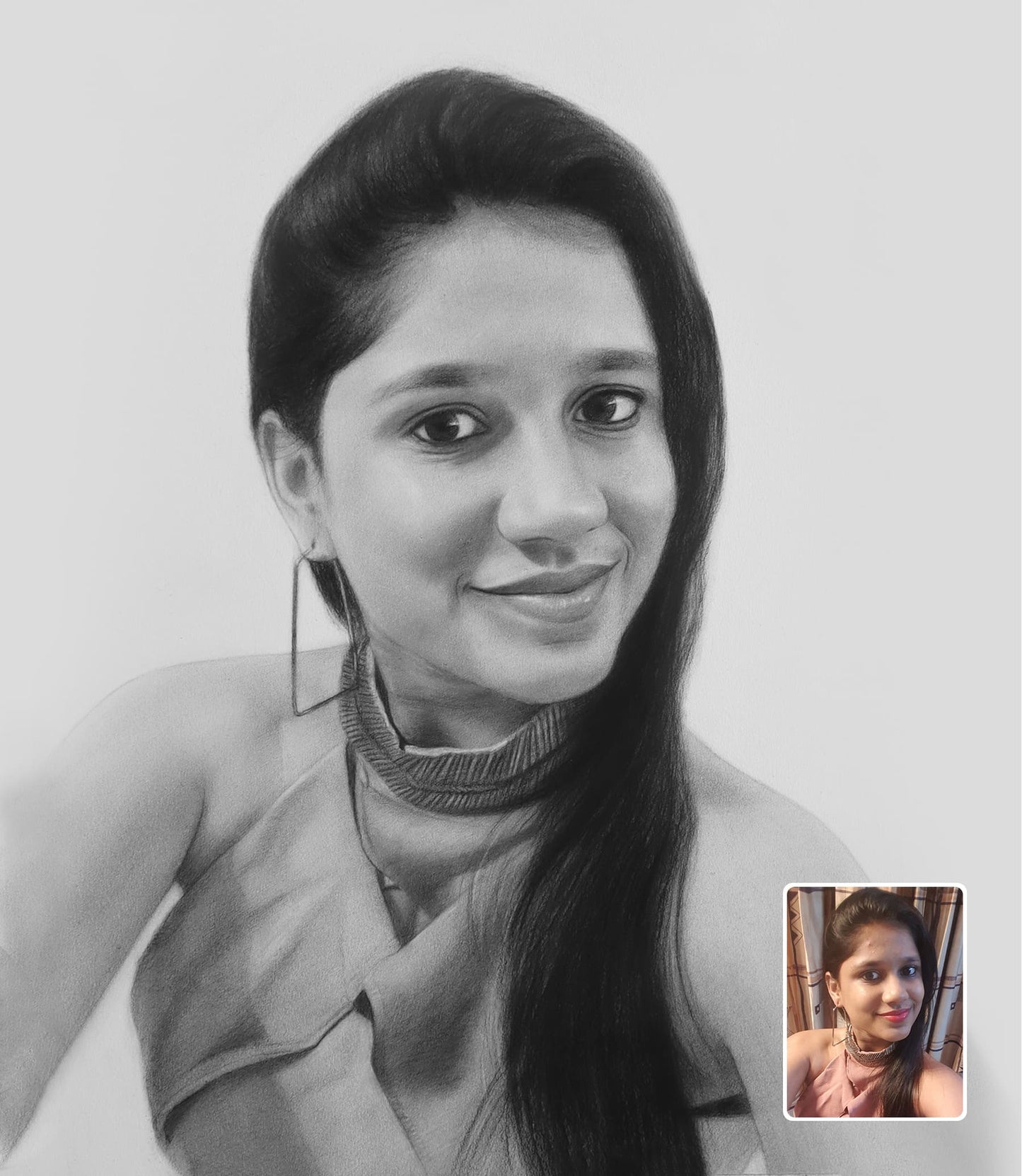 Custom Photo Drawing Gift - A Special Birthday Gift for Her | Order Online