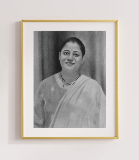 Mother’s Day Personalized Gift: Hand-Drawn Pencil Sketch from photo!