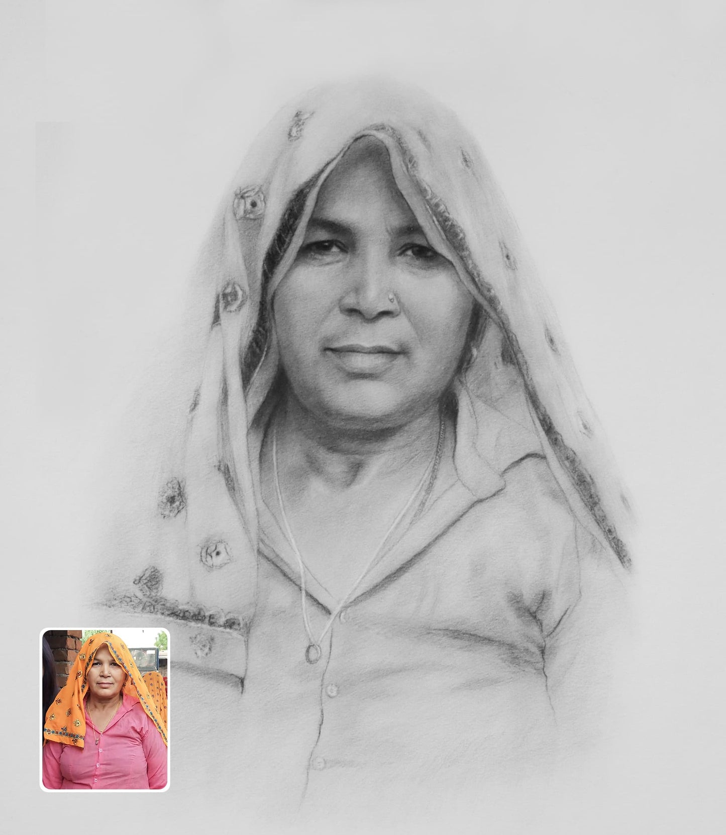 Custom Photo Drawing Gift - A Special Birthday Gift for Her | Order Online