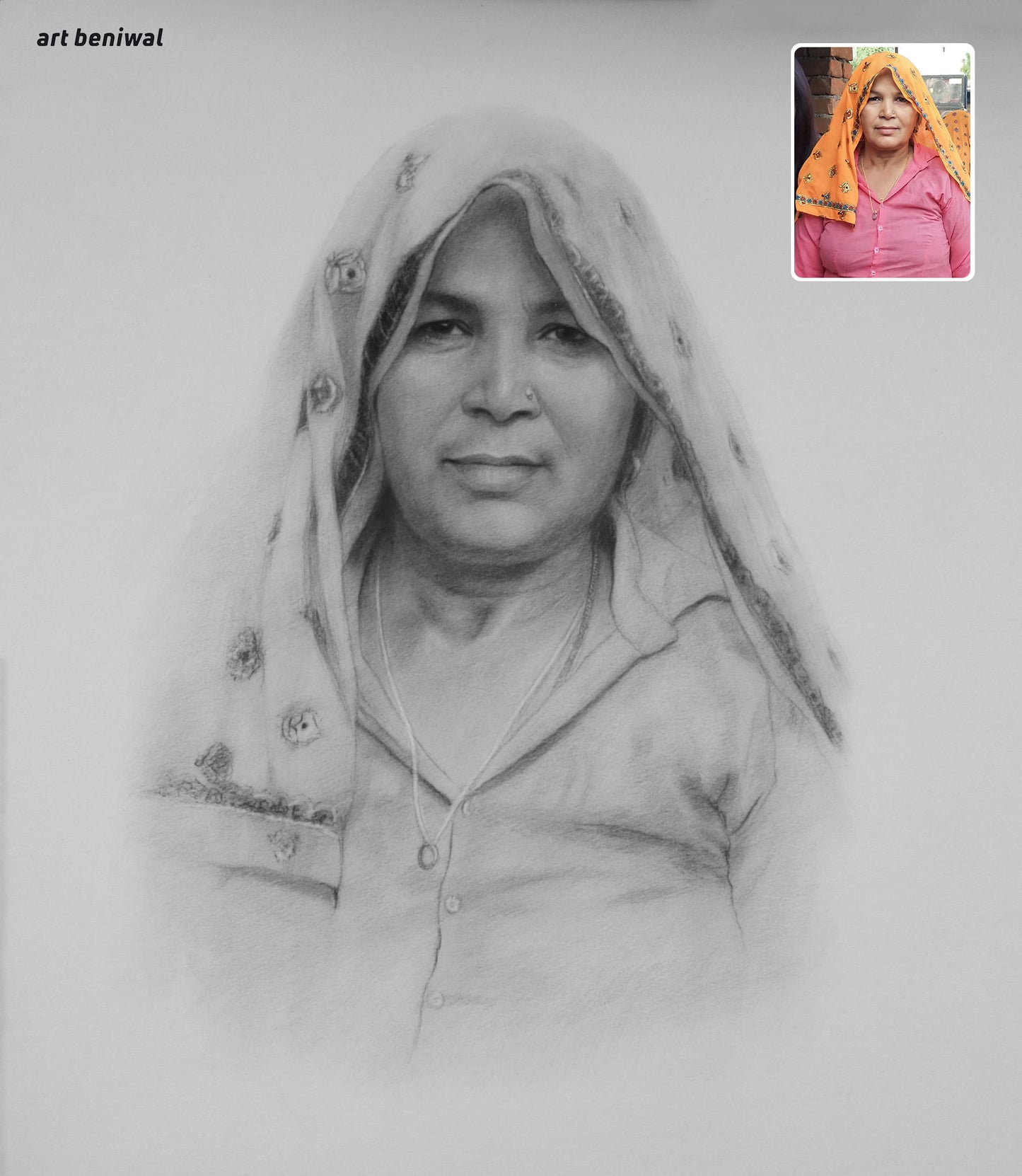 Mother’s Day Personalized Gift: Hand-Drawn Pencil Sketch from photo!