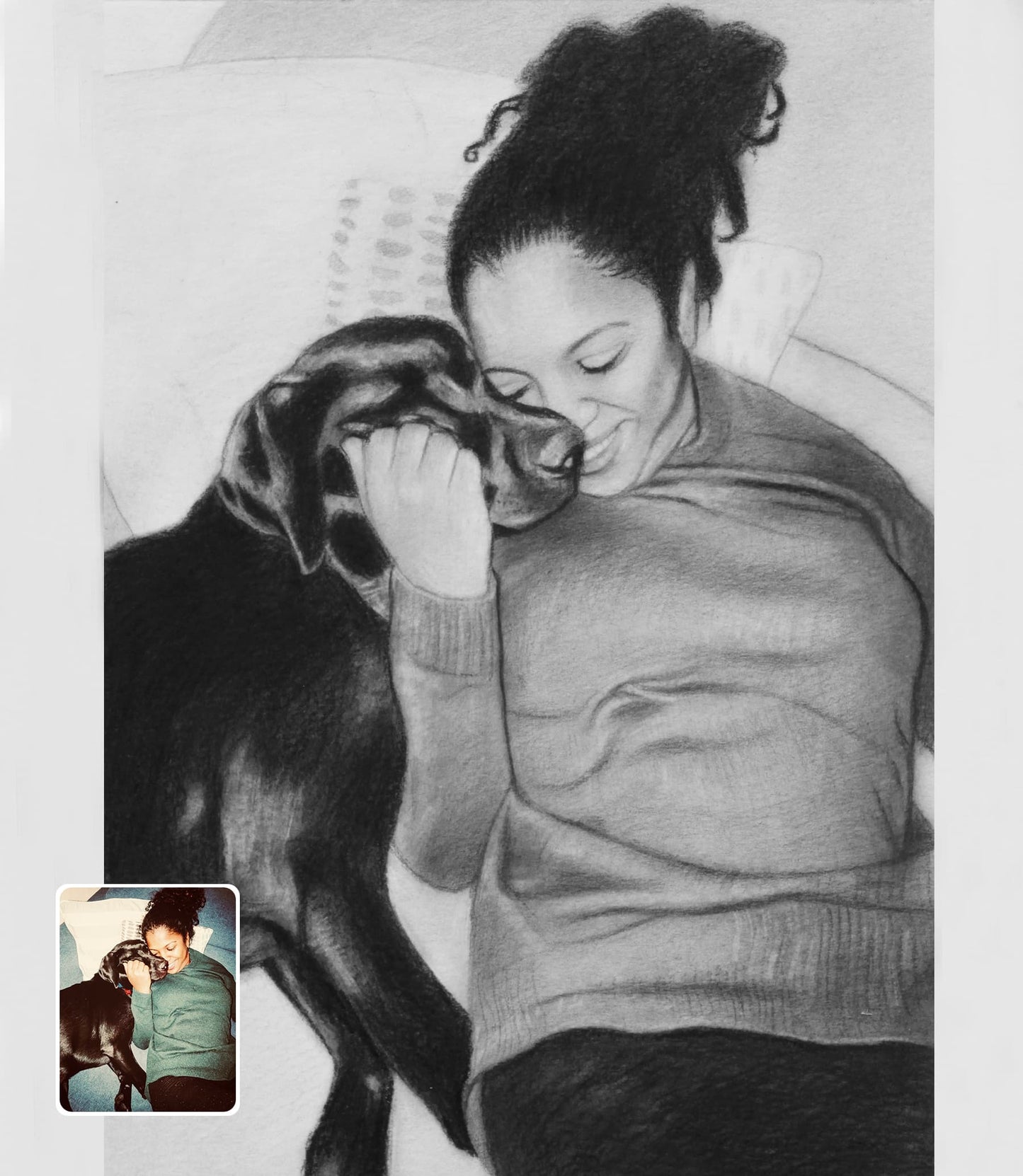 Custom Photo Drawing Gift - A Special Birthday Gift for Her | Order Online