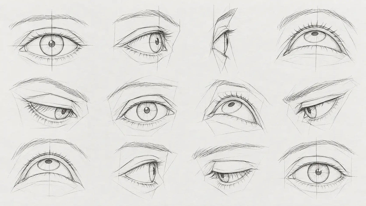 Class 6: Eyes Cast Drawing Different Angles