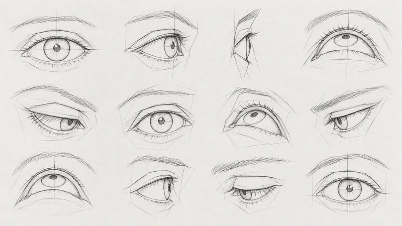 Class 6: Eyes Cast Drawing Different Angles