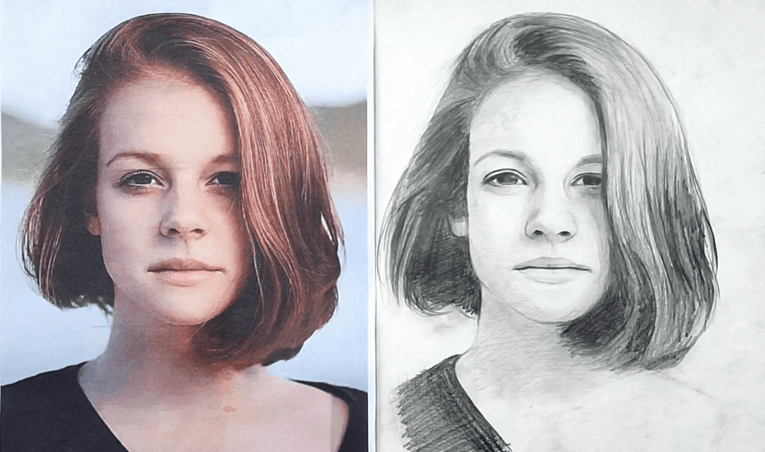 Learn How to Sketch a face from any Photo - Easy Steps (Beginners)