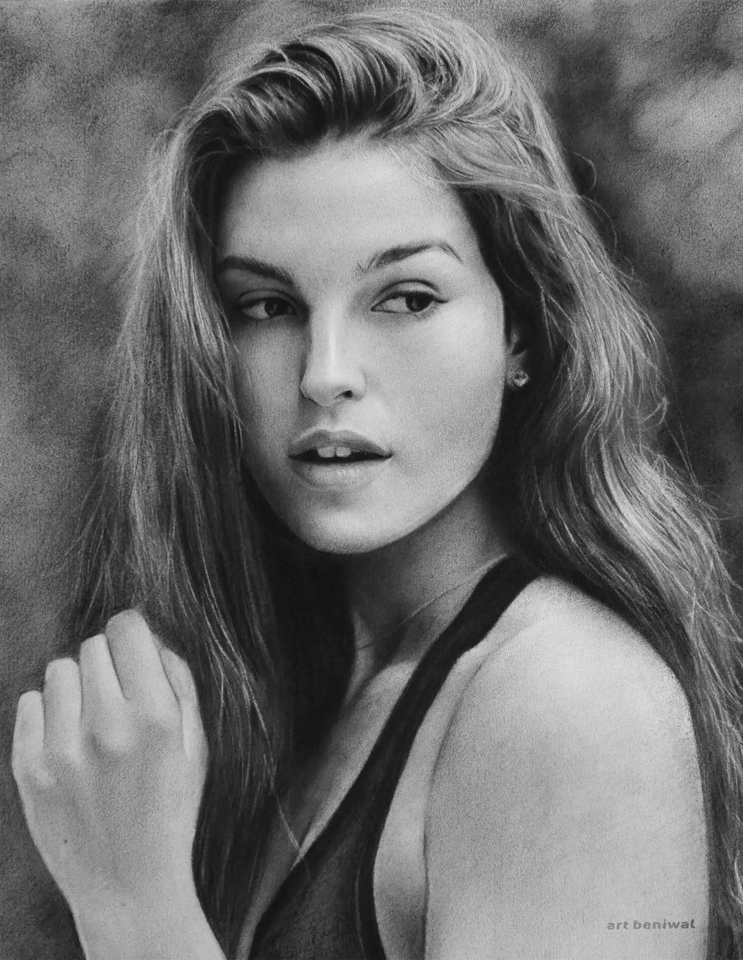 D101 Woman Pencil Portrait