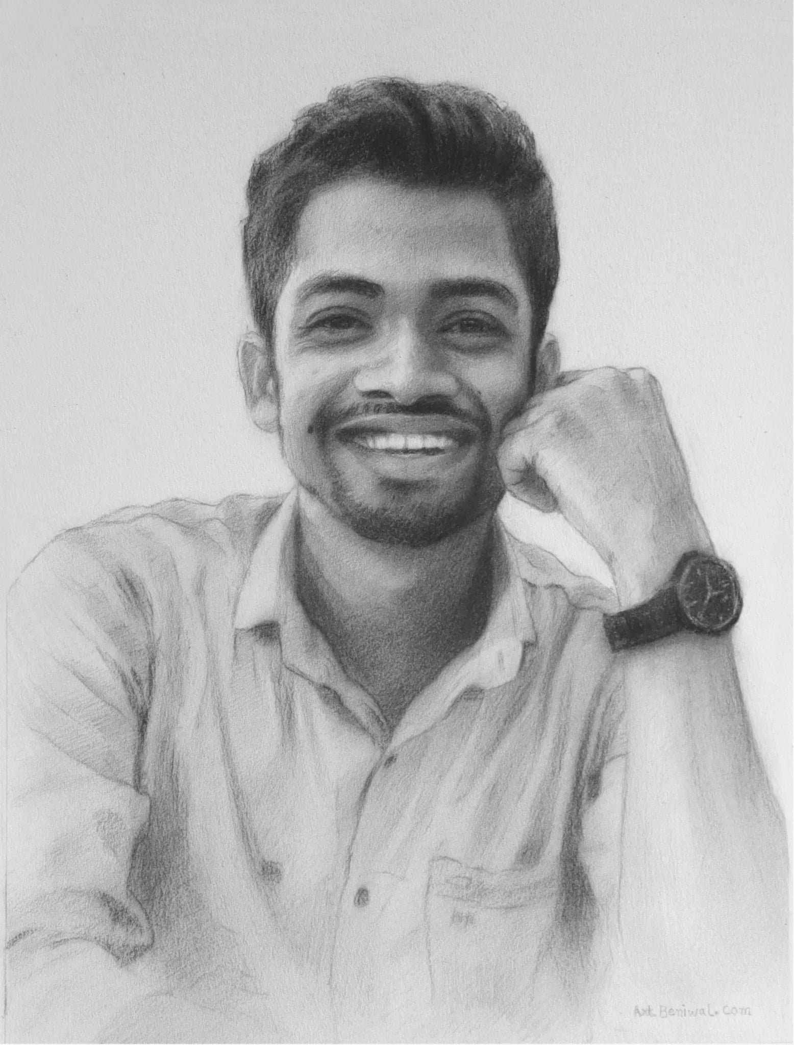 D120 Man Pencil Portrait