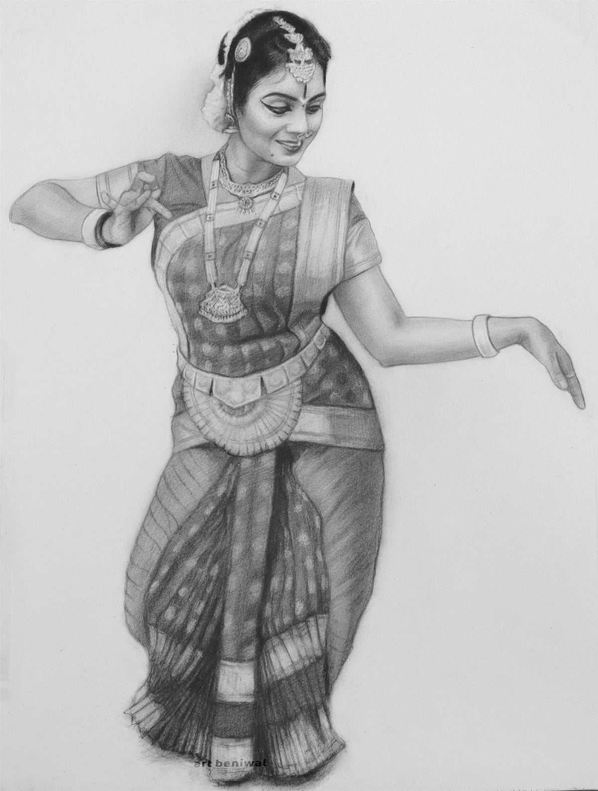 D121 Woman Pencil Portrait