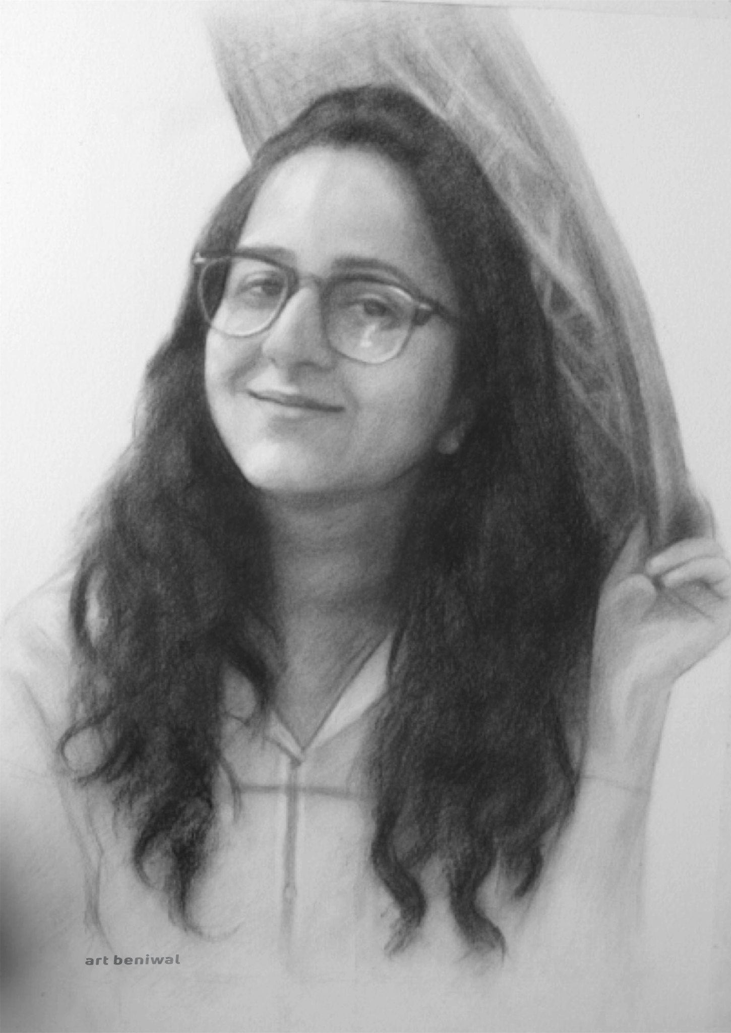 D134 Woman Pencil Portrait