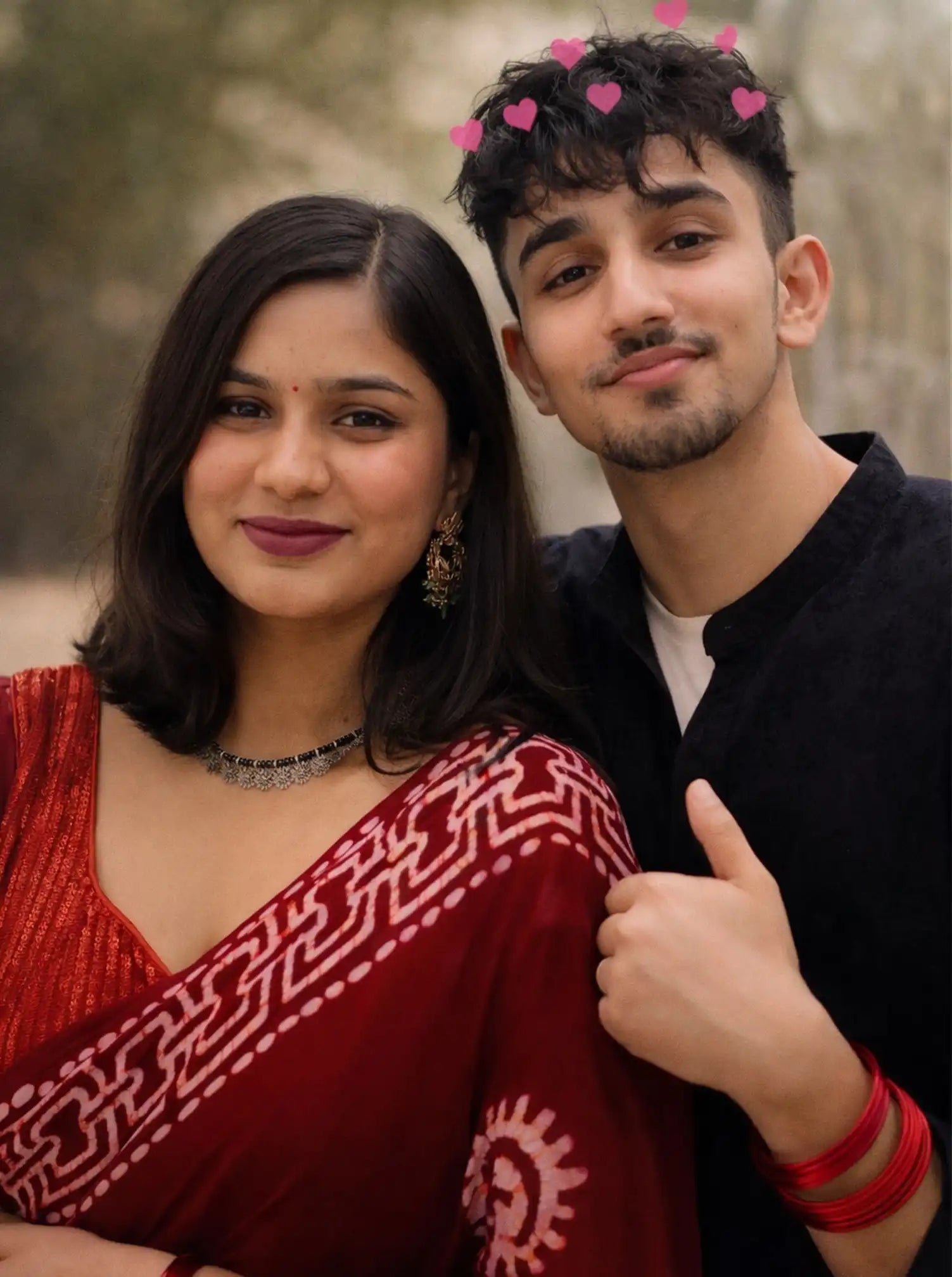 D141 Couple Pencil Portrait