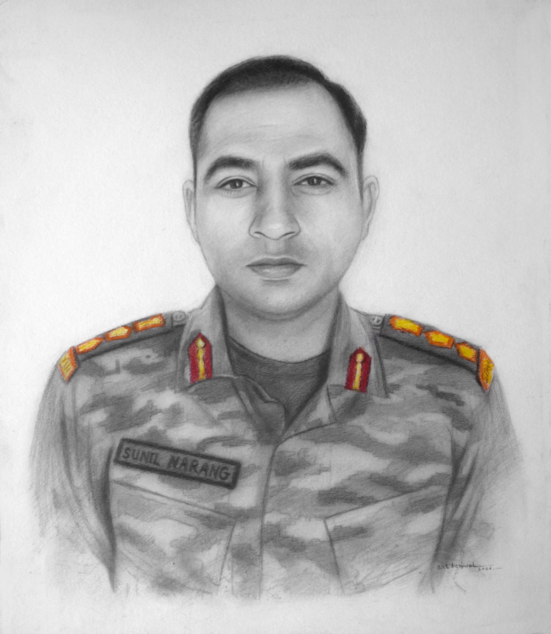 D145 Man Pencil Portrait