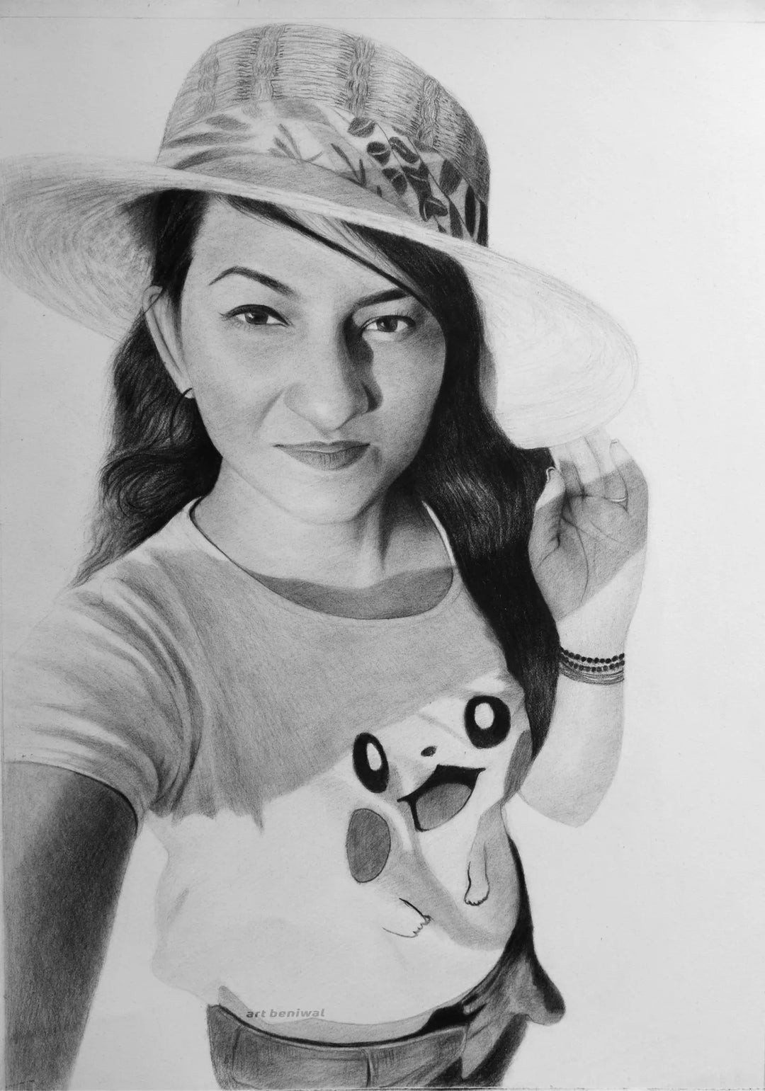 D26 Woman Pencil Portrait