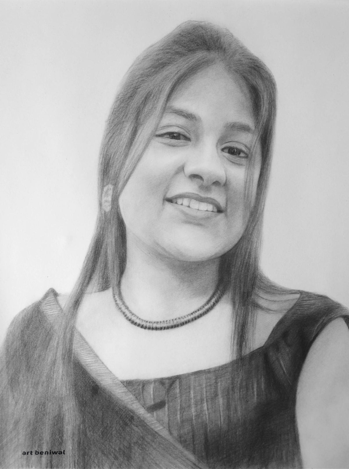 D34 Woman Pencil Portrait
