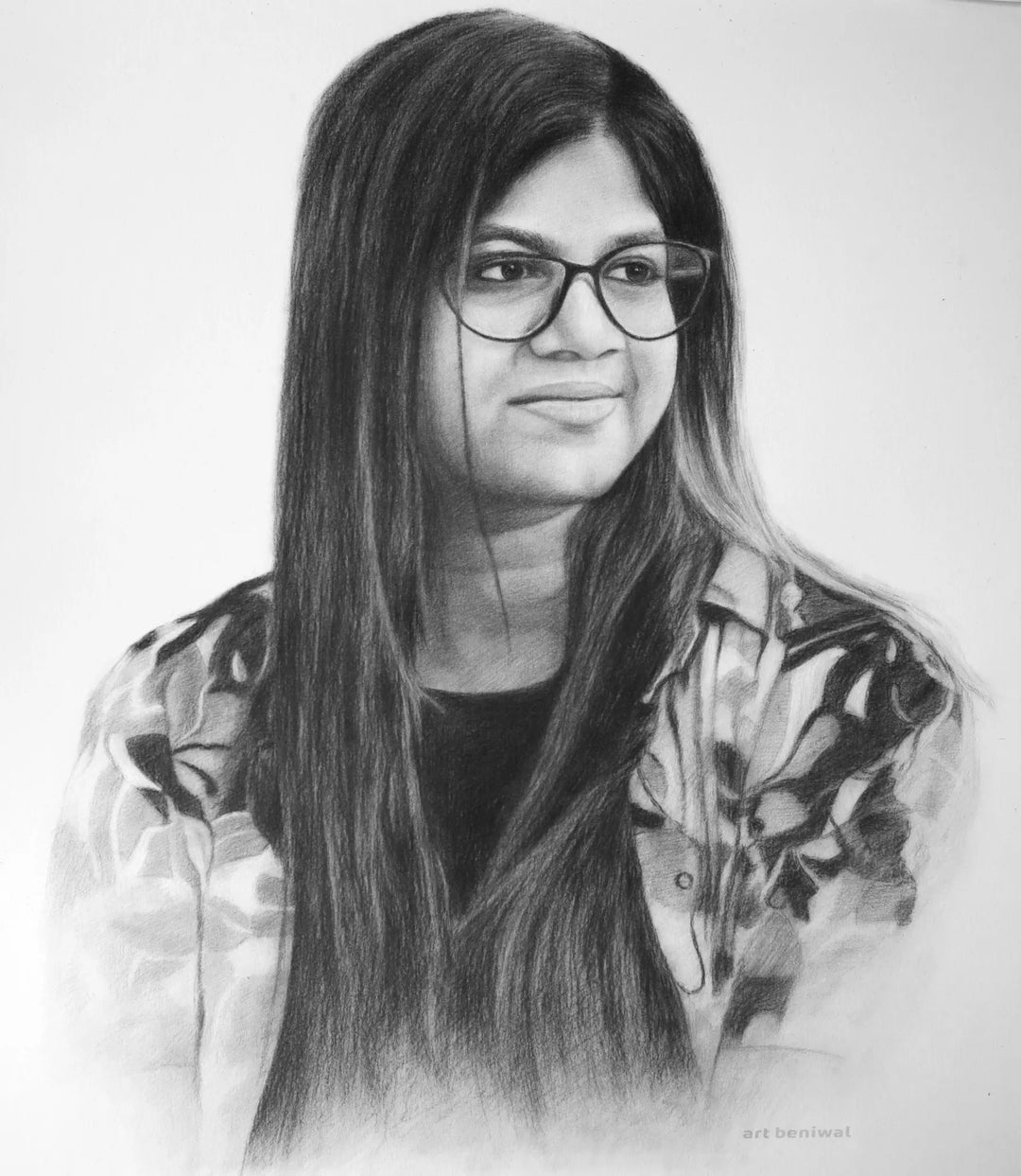 D44 Woman Pencil Portrait