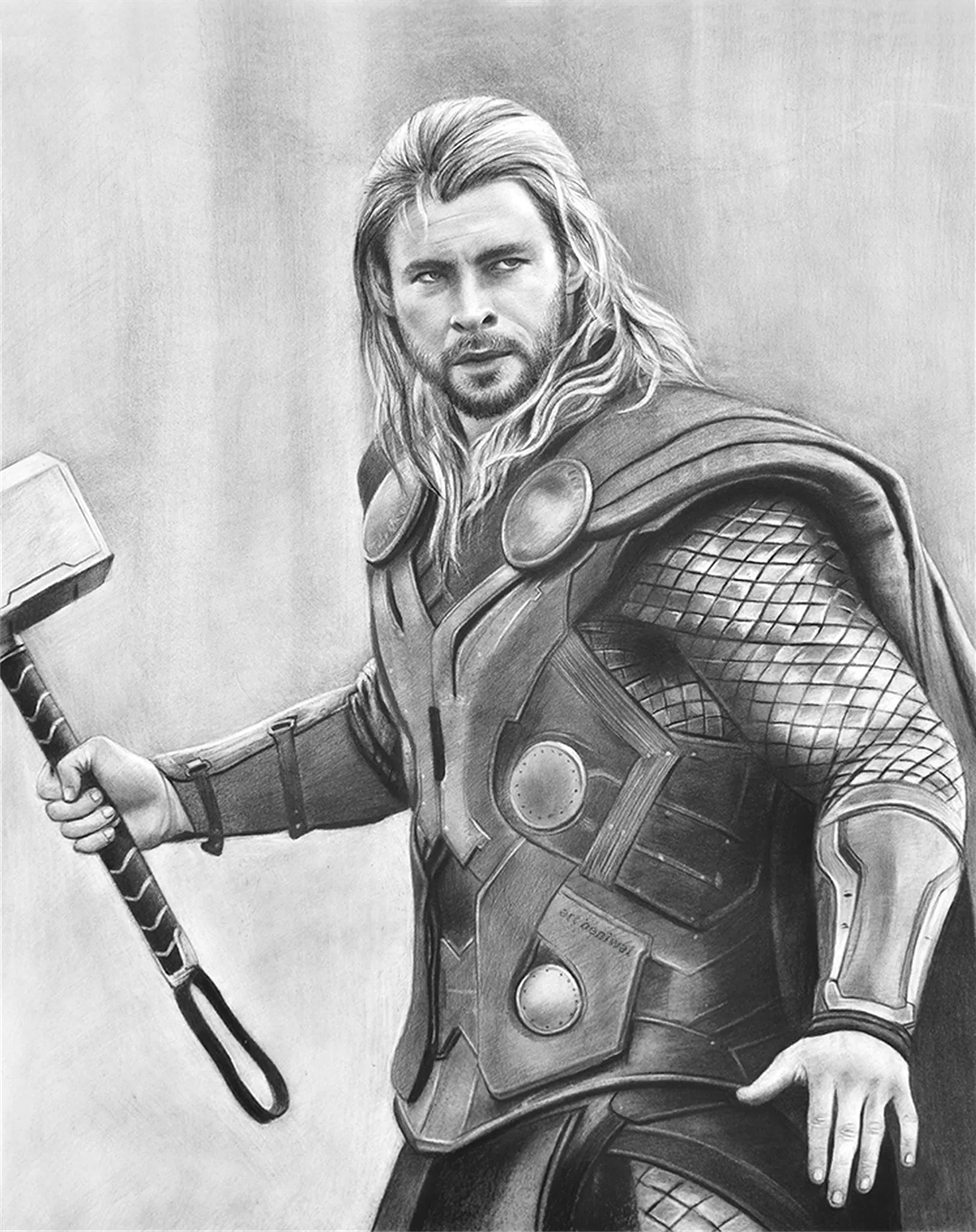 D73 Man Pencil Portrait