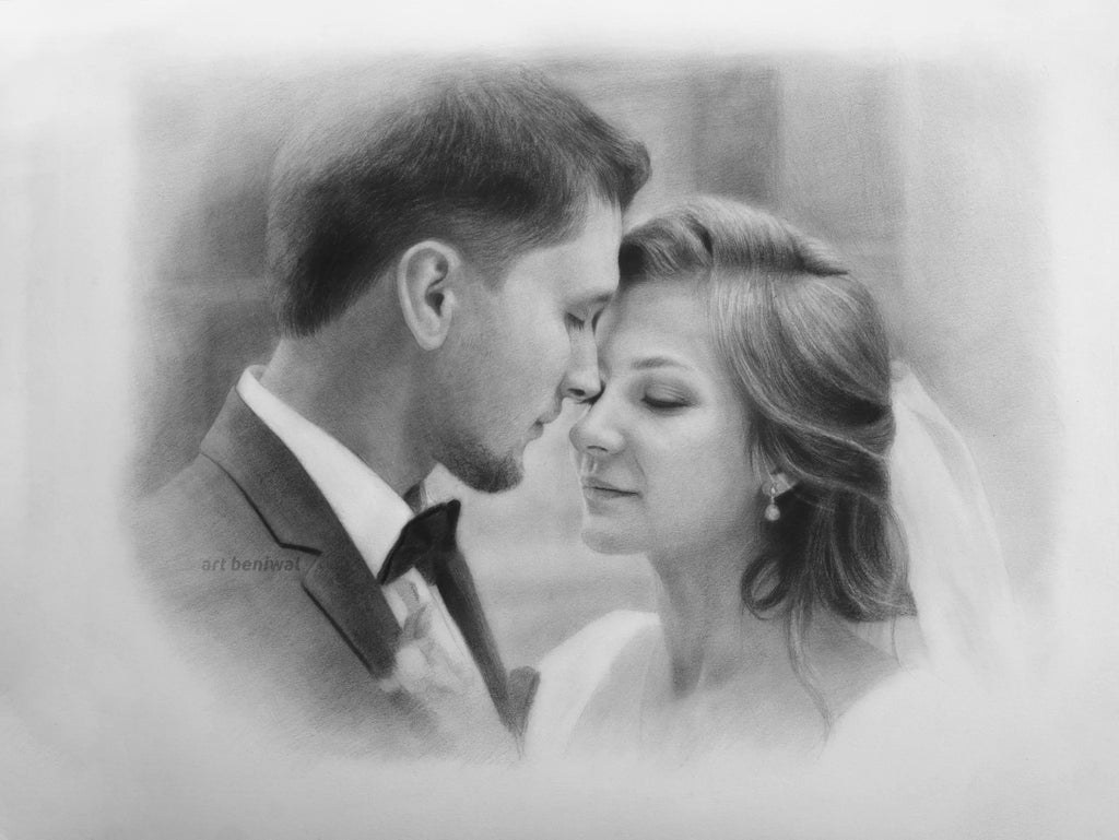 Premium Couple Pencil Portrait