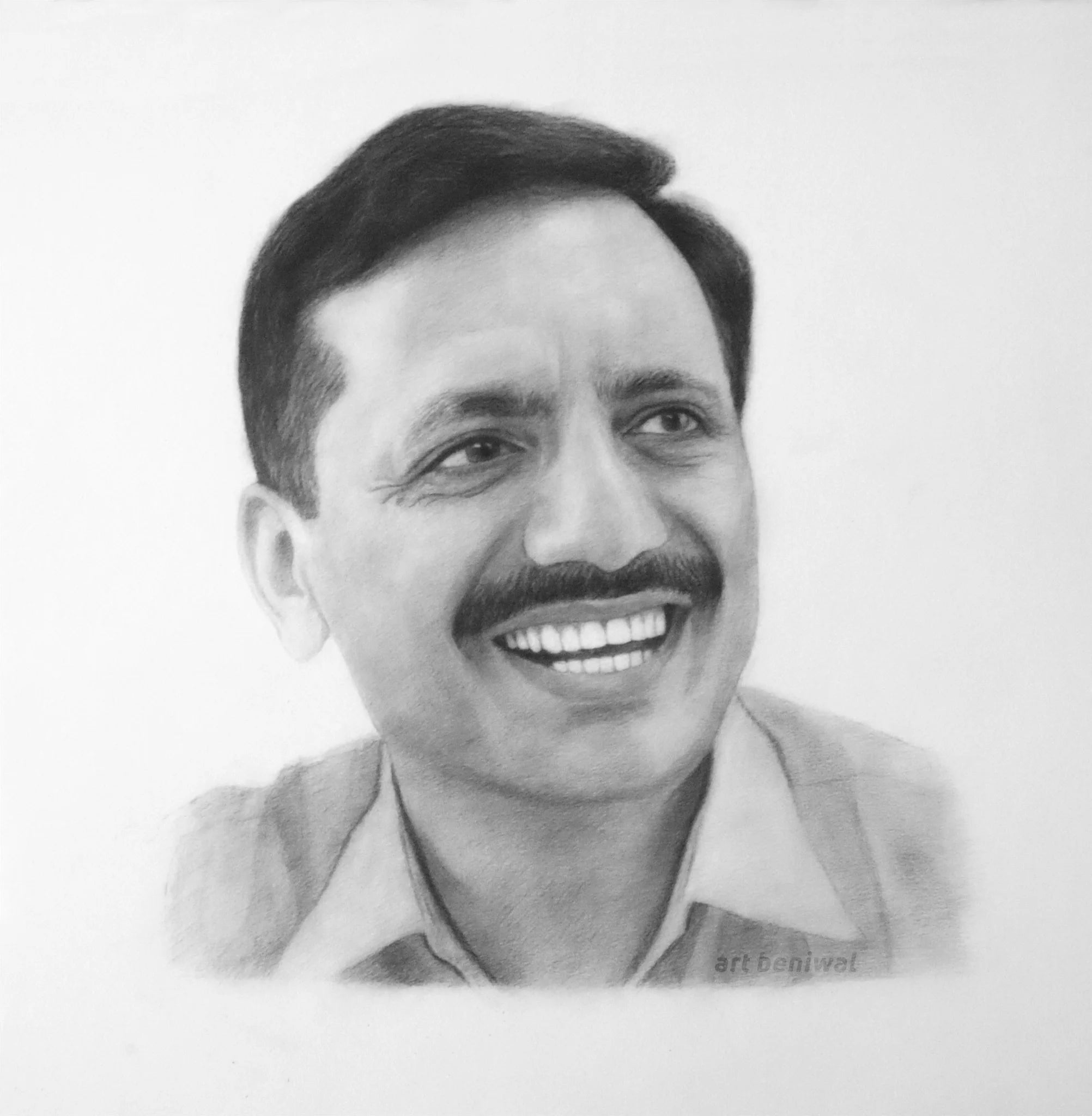 D80 Man Pencil Portrait