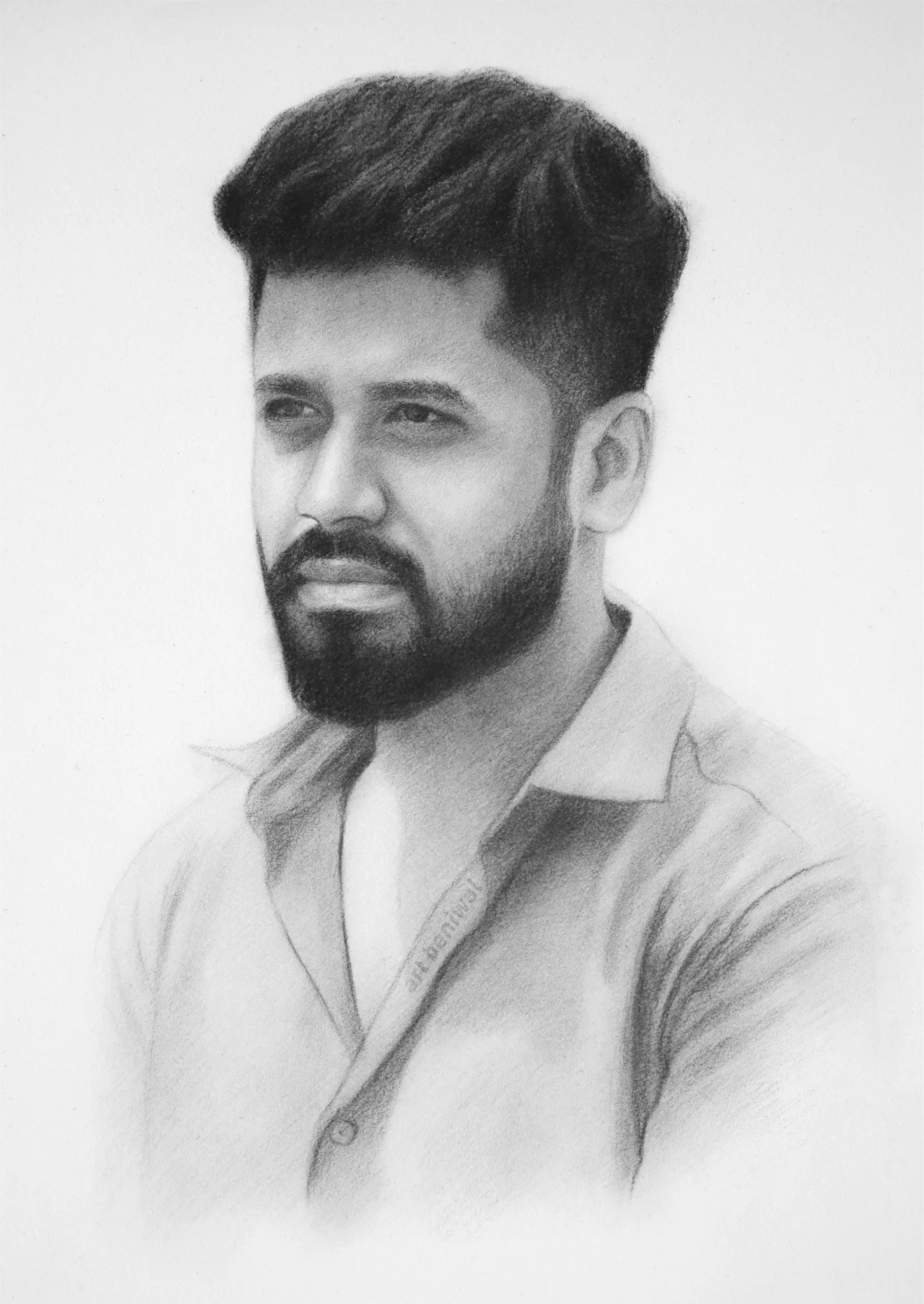 D89 Man Pencil Portrait