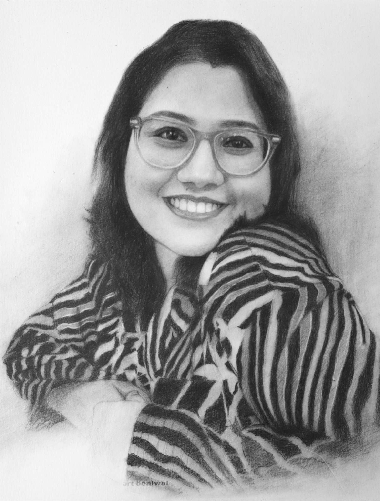 D95 Woman Pencil Portrait