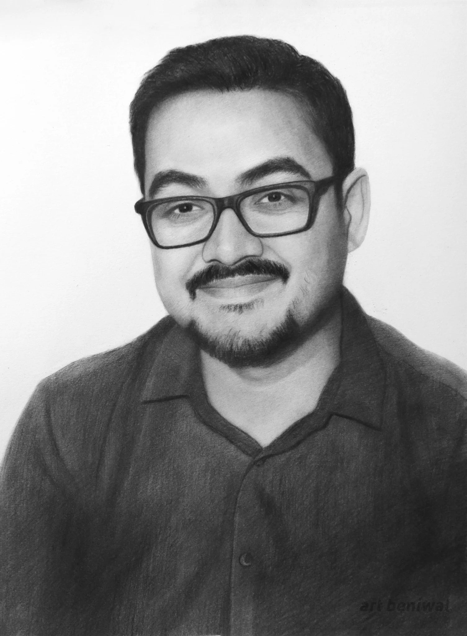 D99 Man Pencil Portrait
