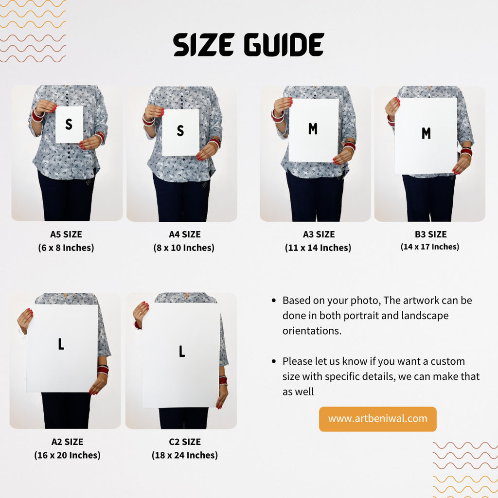 Handmade Sketch Order Online - A Pencil Portrait from Photo