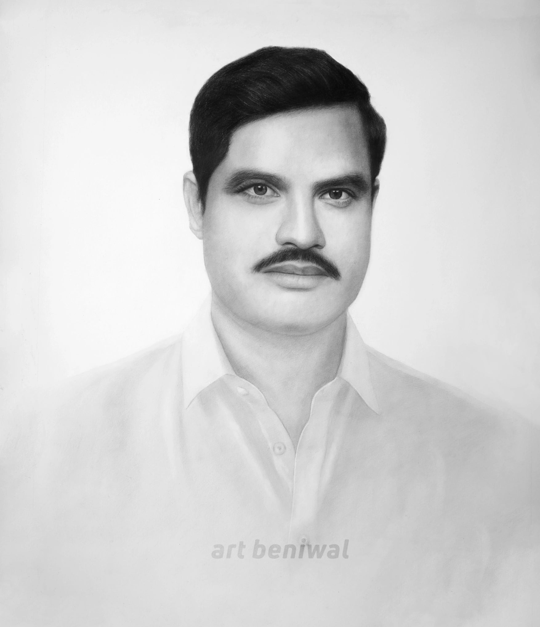 W1051 Man Pencil Portrait