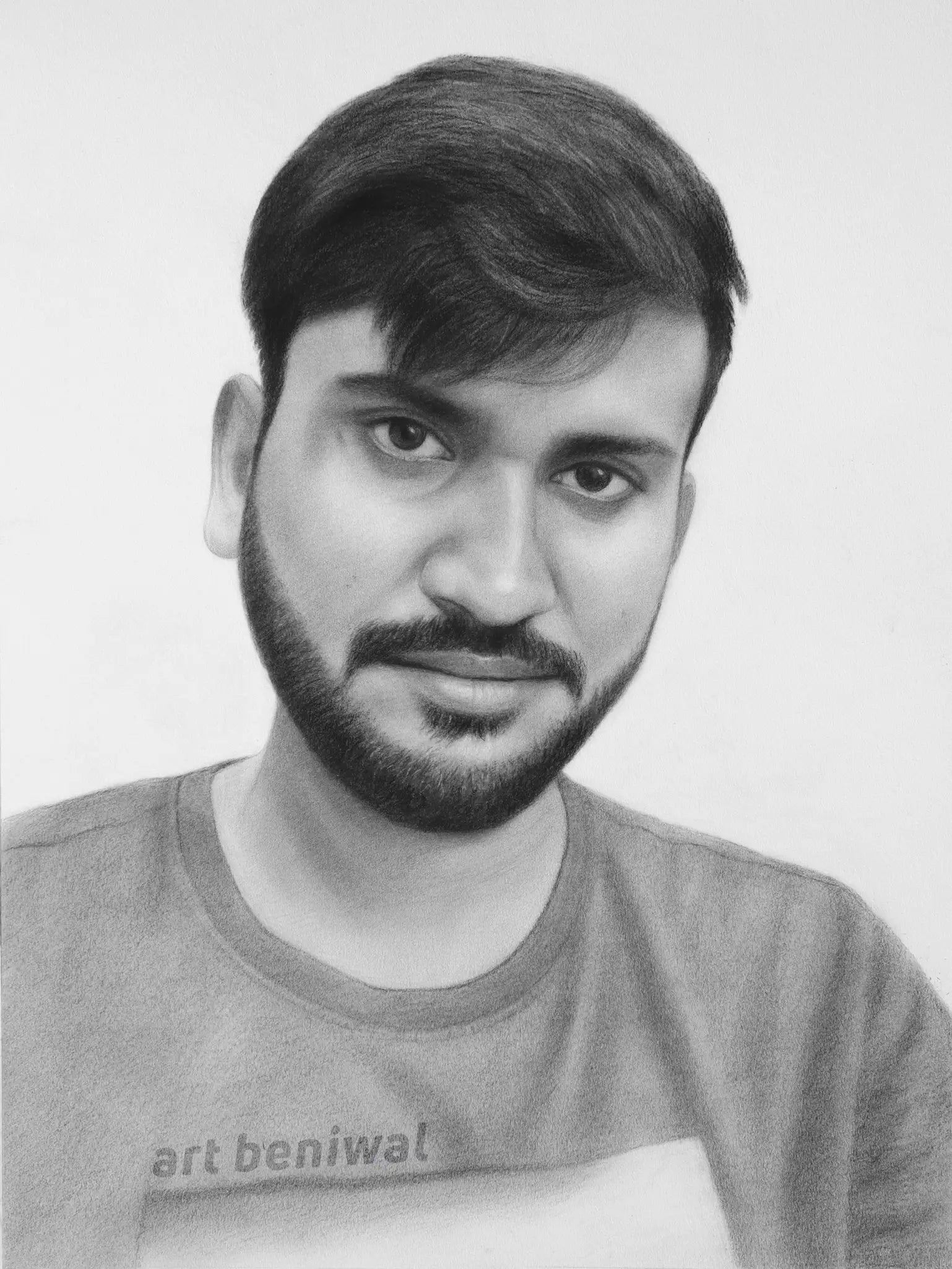 W1053 Man Pencil Portrait