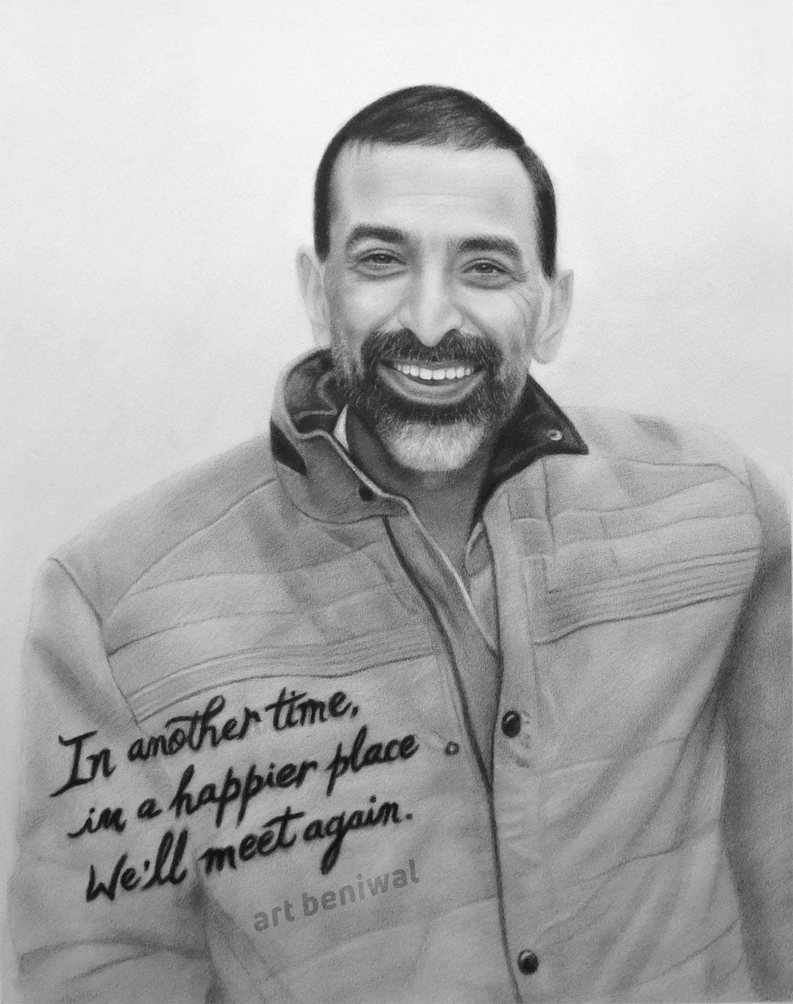  W1071 Man Pencil Portrait