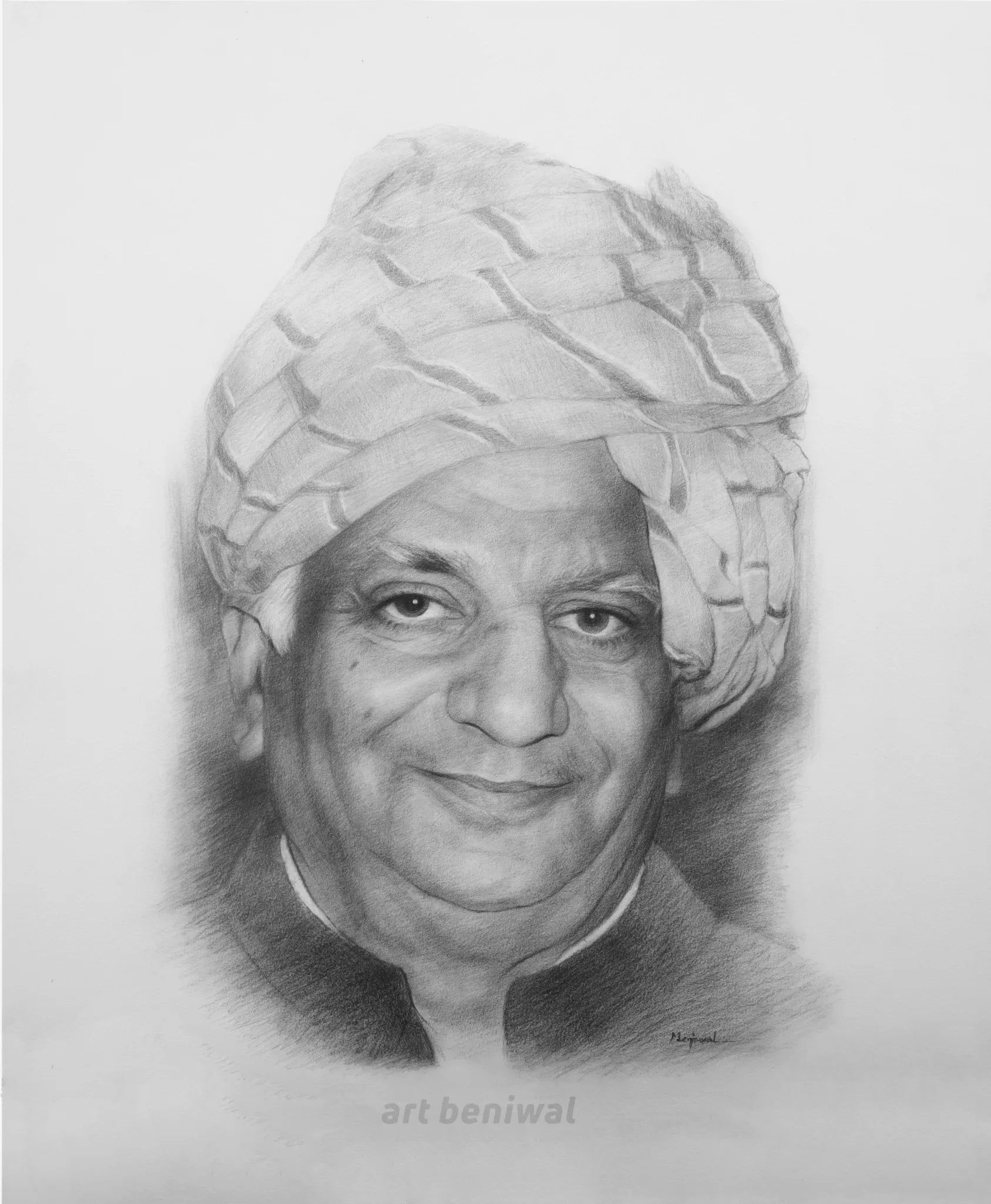 W1089 Man Pencil Portrait