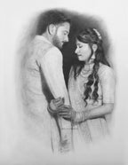 Premium Couple Pencil Portrait