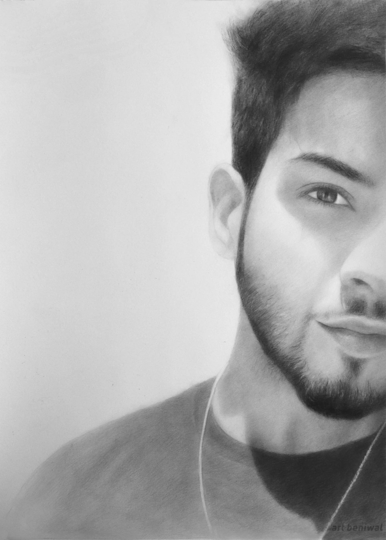 W1102 Man Pencil Portrait