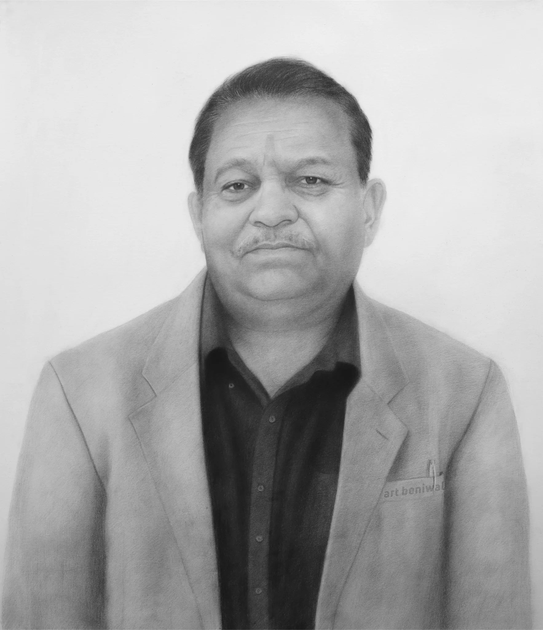 W1106 Man Pencil Portrait