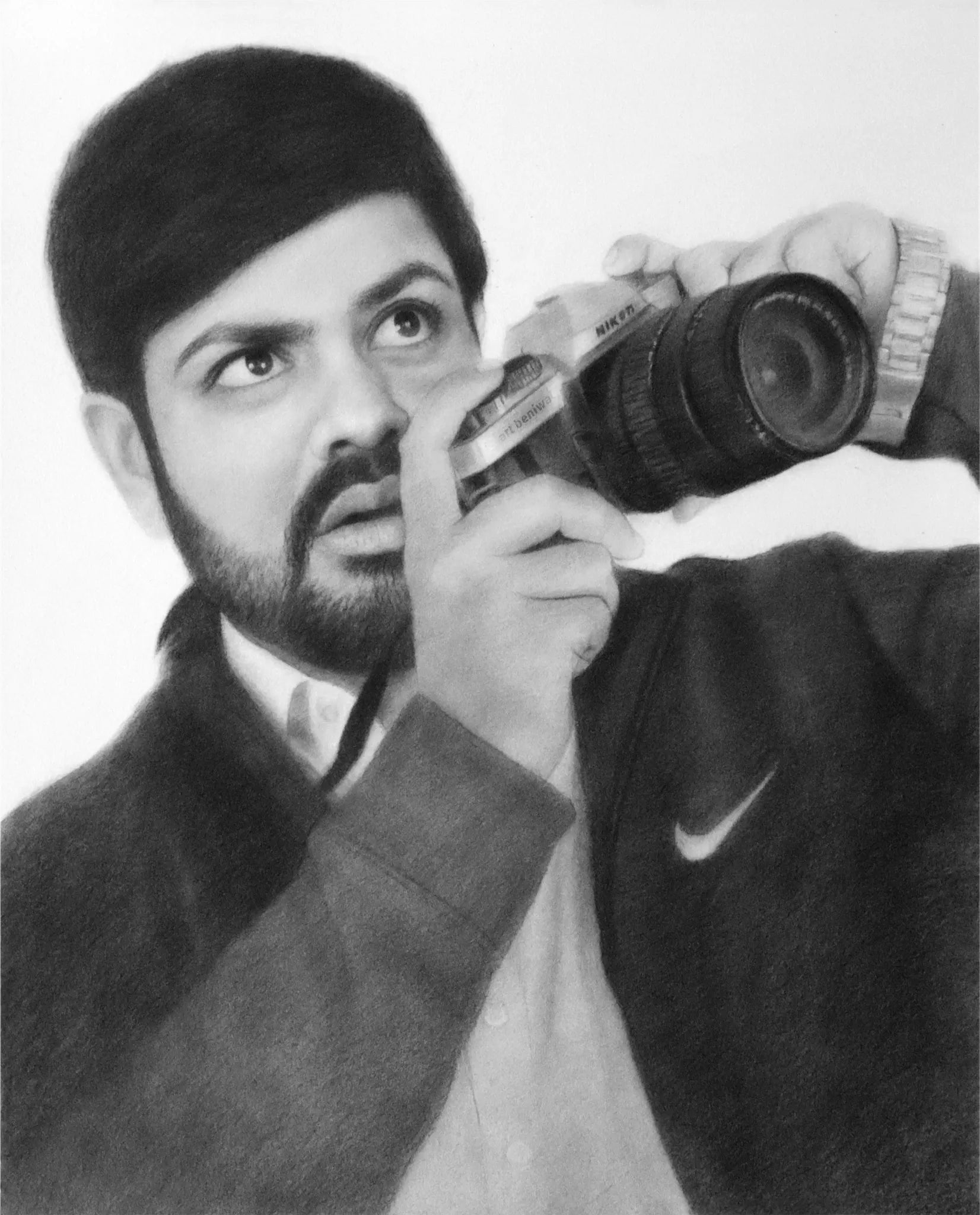 W1123 Man Pencil Portrait