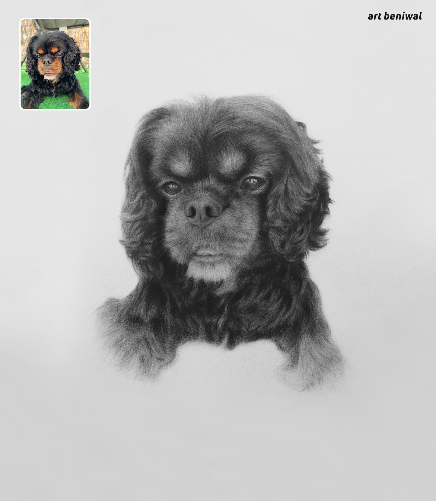 Pet Sketch Portrait from Photo - A Personalized Gift for Dog Owner