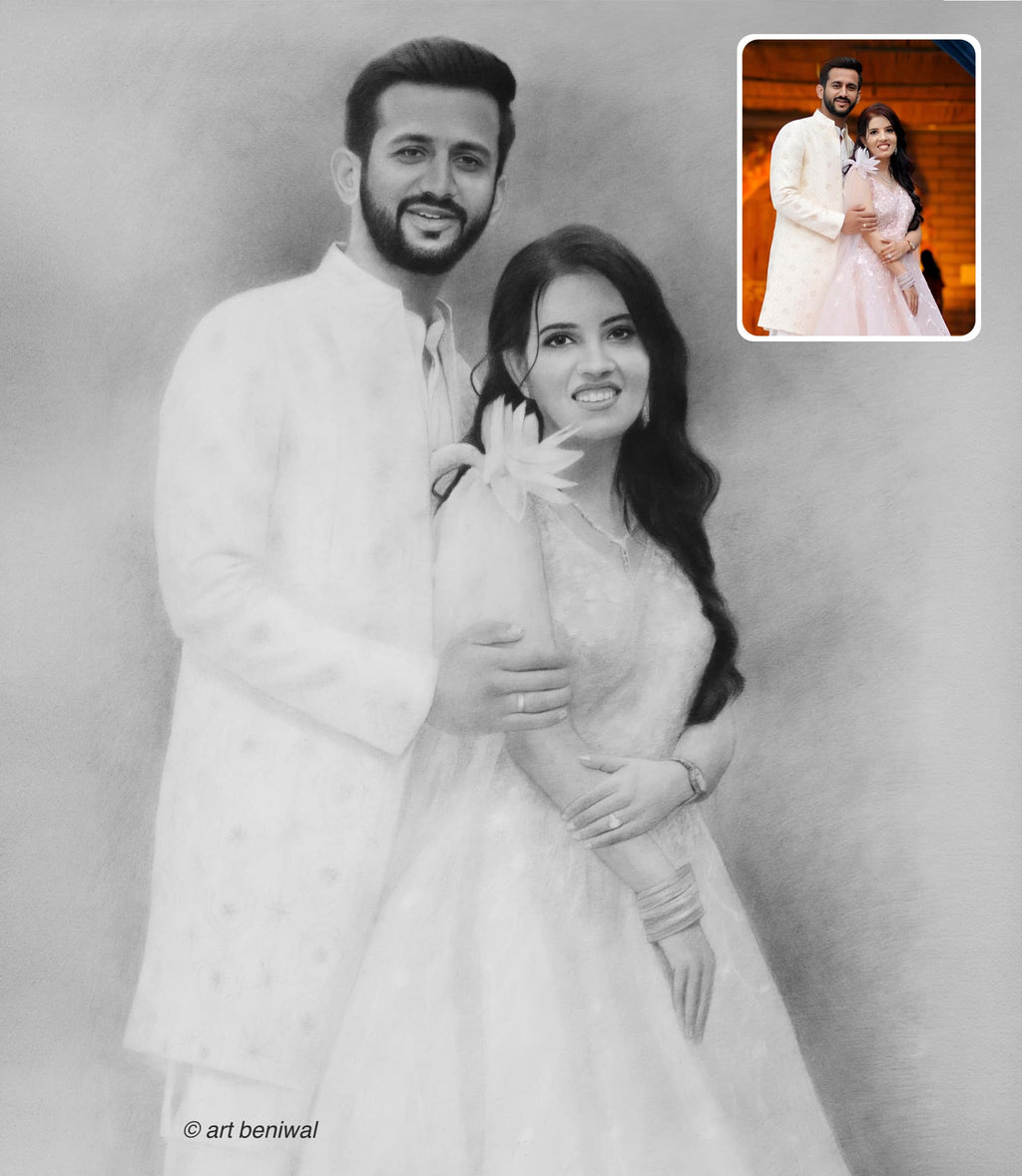 Couple Pencil Portrait