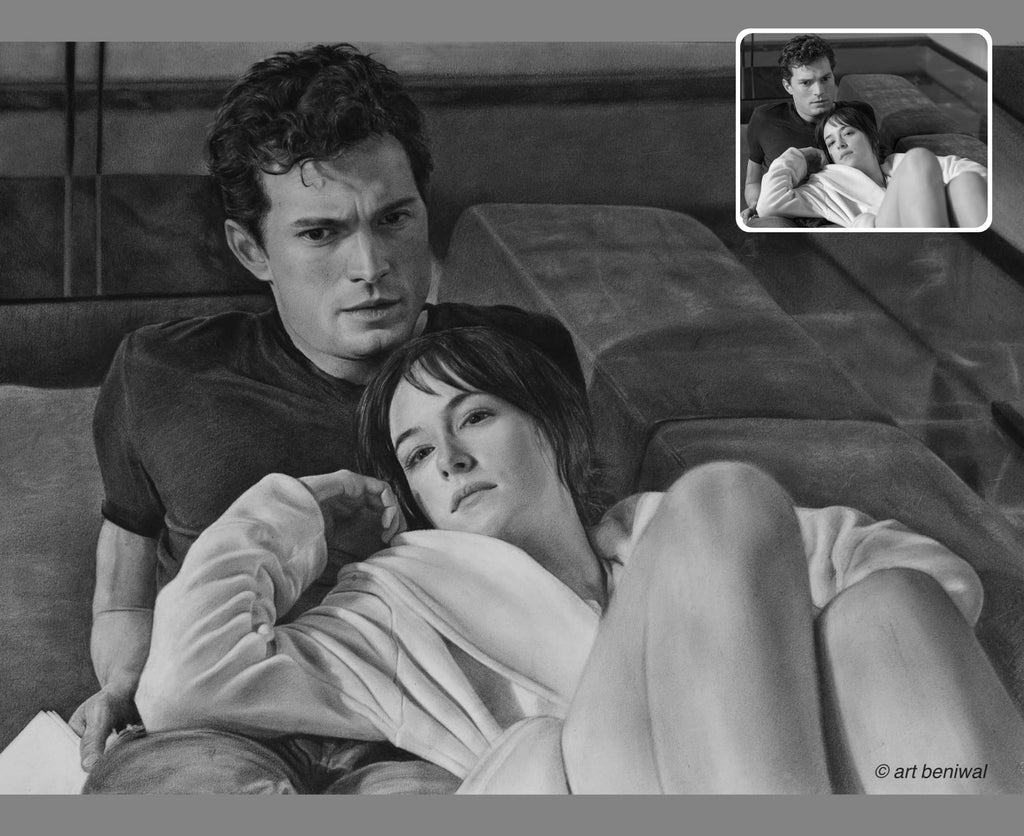 Couple Pencil Portrait