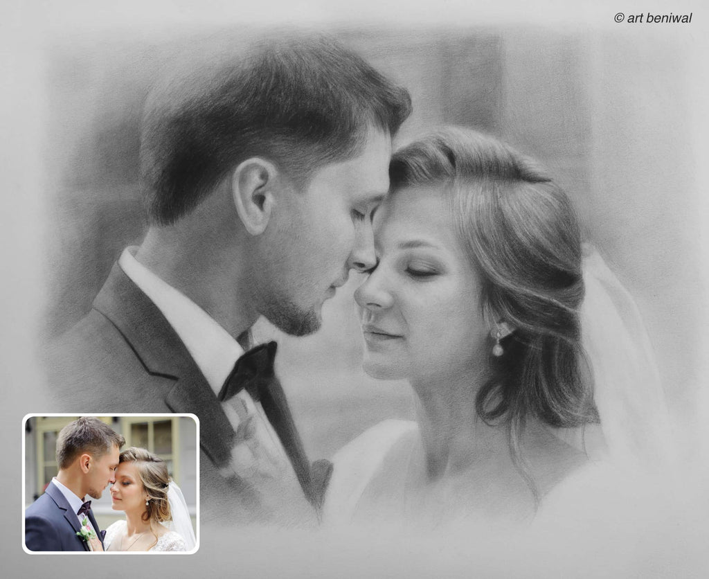 Couple Pencil Portrait