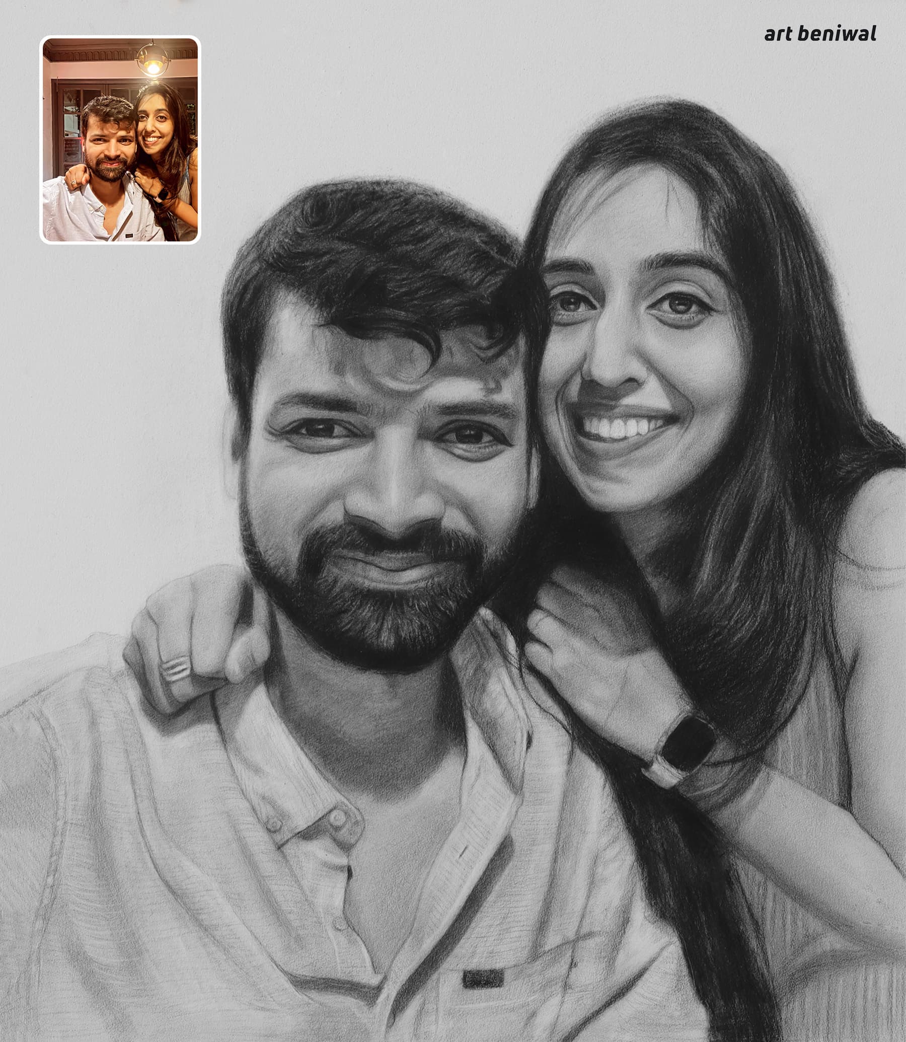Buy Couple Sketch Online In India - Etsy India